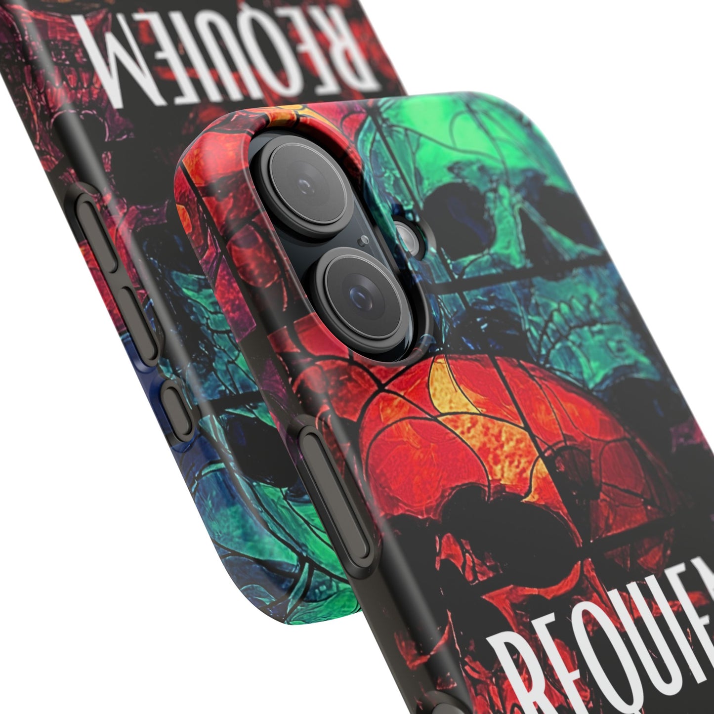 Halloween Custom Requiem Skull Snap Case Phone Cover for iPhone and Samsung