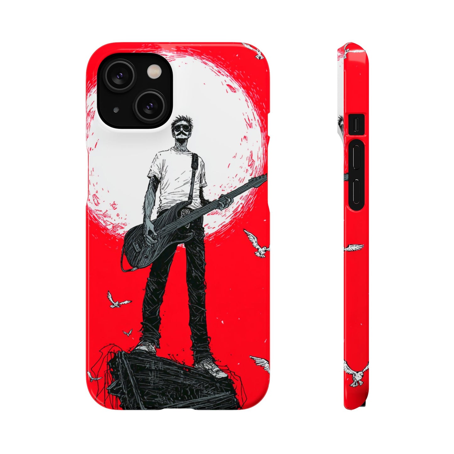 Rock & Roll Snap Cases - Music Lover's Phone Protection, Edgy Art, Gift for Guitarists, Cool Accessory for Teens