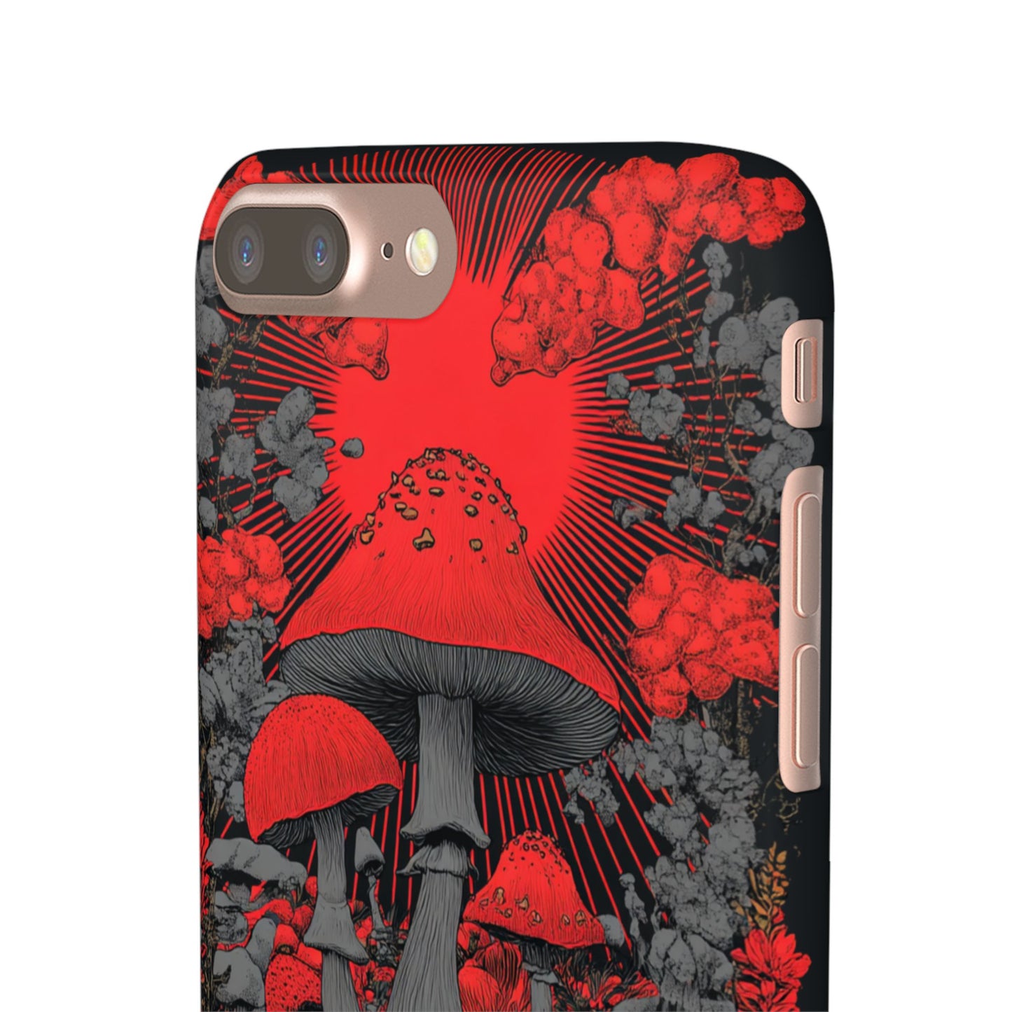 Fantasy Mushroom Snap Case Custom Phone Cover for iPhone and Samsung Mate and Glossy Avvialable