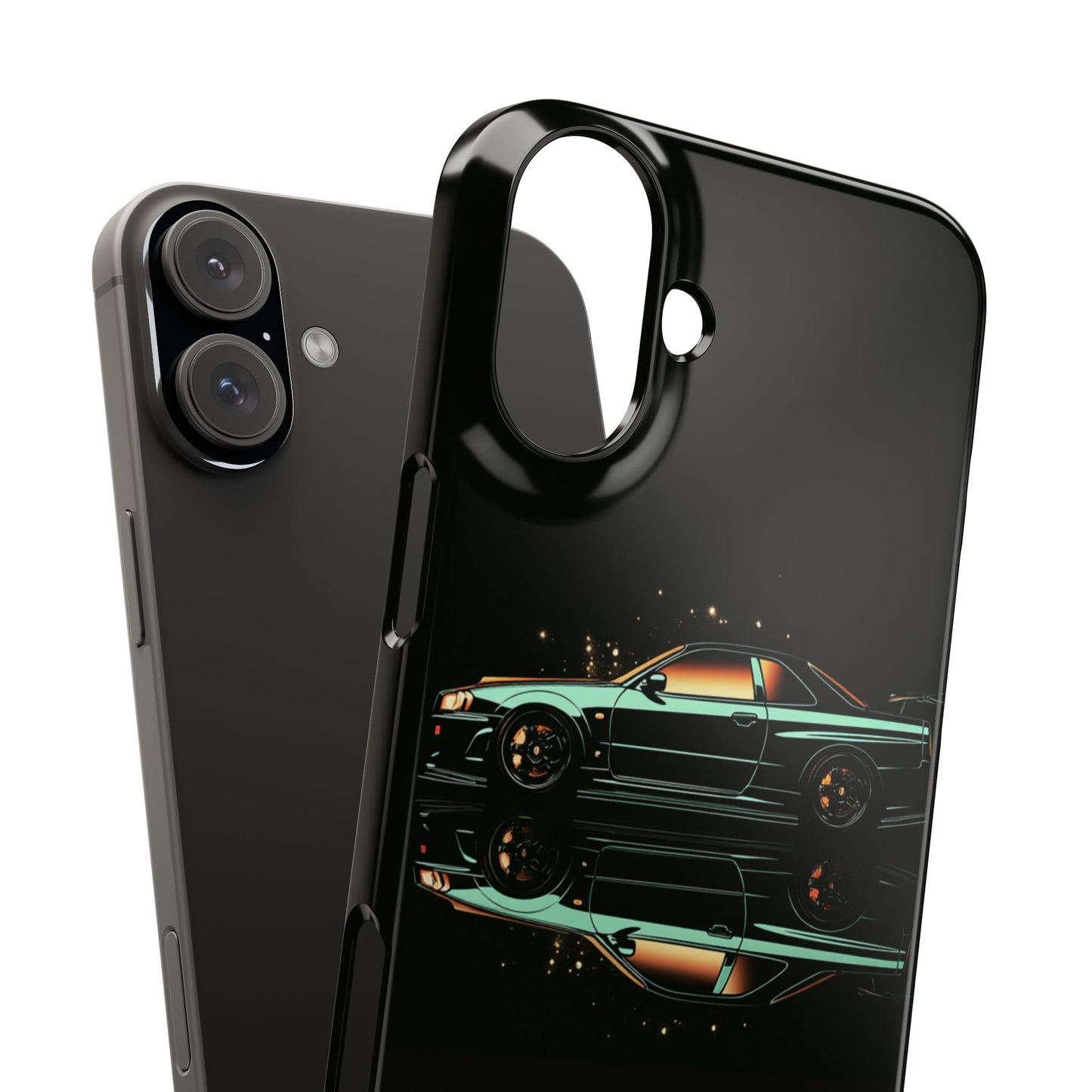 Green Skyleine R34 GTR Art Snap Case and Protective Phone Cover For iPhone and Samsung