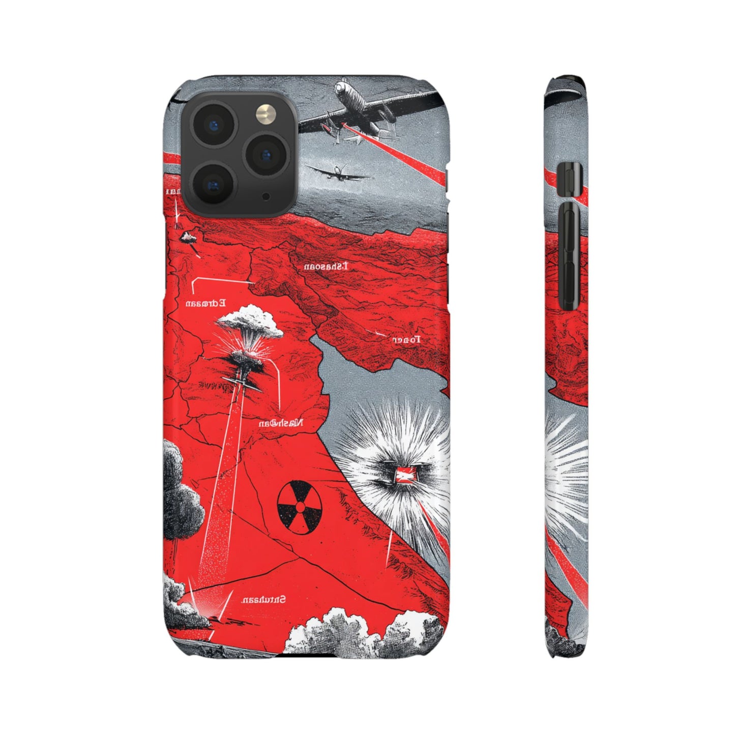 Bold Graphic Snap Case with Dramatic Design, Unique Phone Cover, Artistic Protection for iPhone, Trendy Gadget Gift, Edgy Tech Accessory