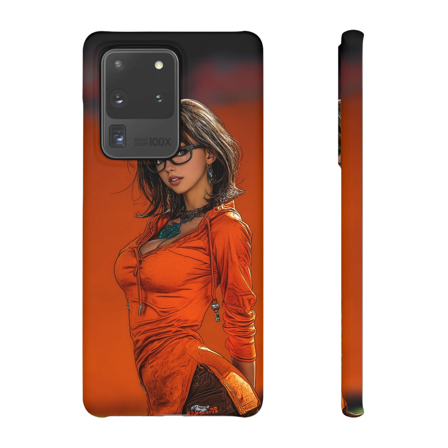Velma Dinkley Cleveland Browns Fan Snap Cases, Phone Cover, Cartoon Style Art, Custom Case, Protective Shell