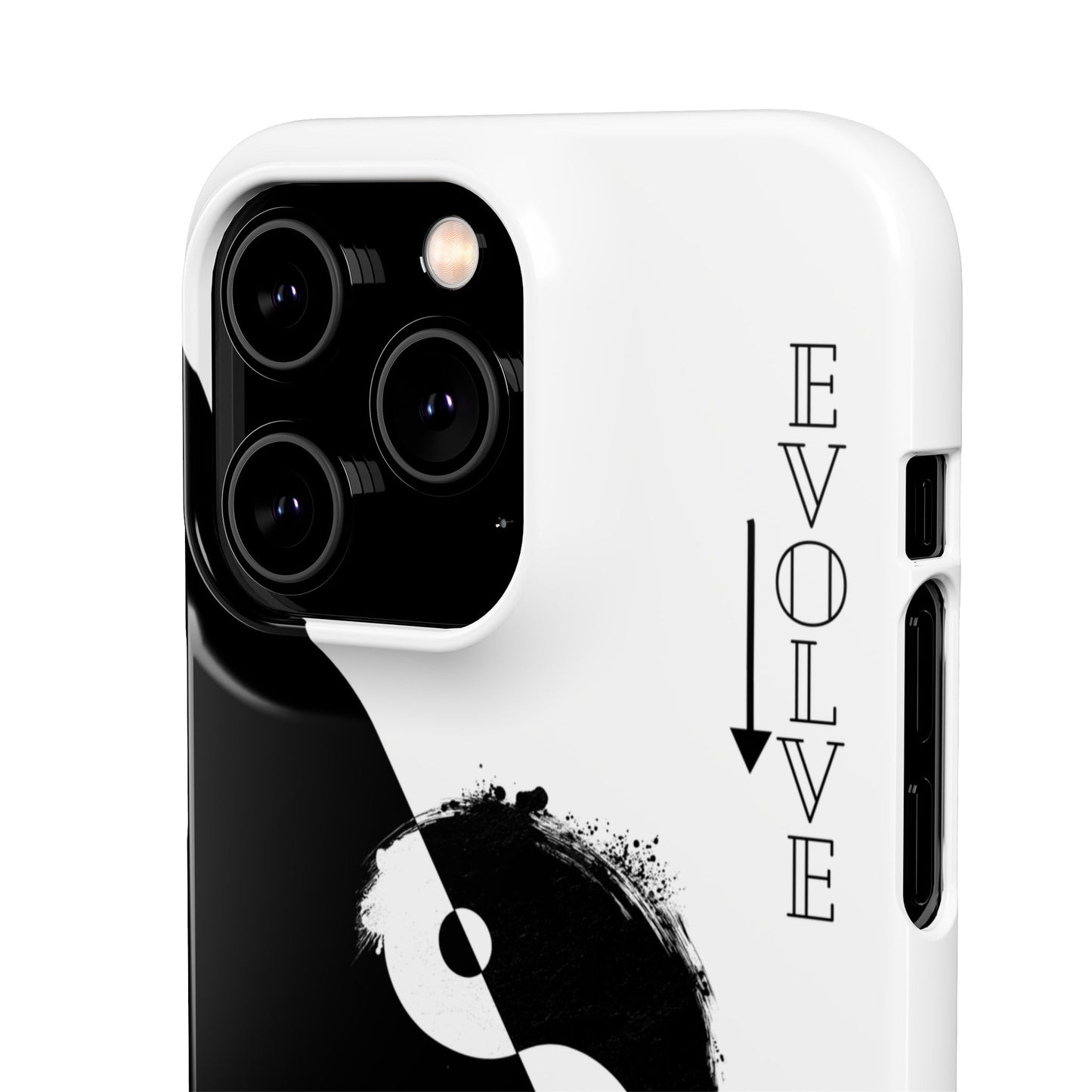 Yin Yang Evolve Black and White Snap Case Cover for iPhone and Samsung
