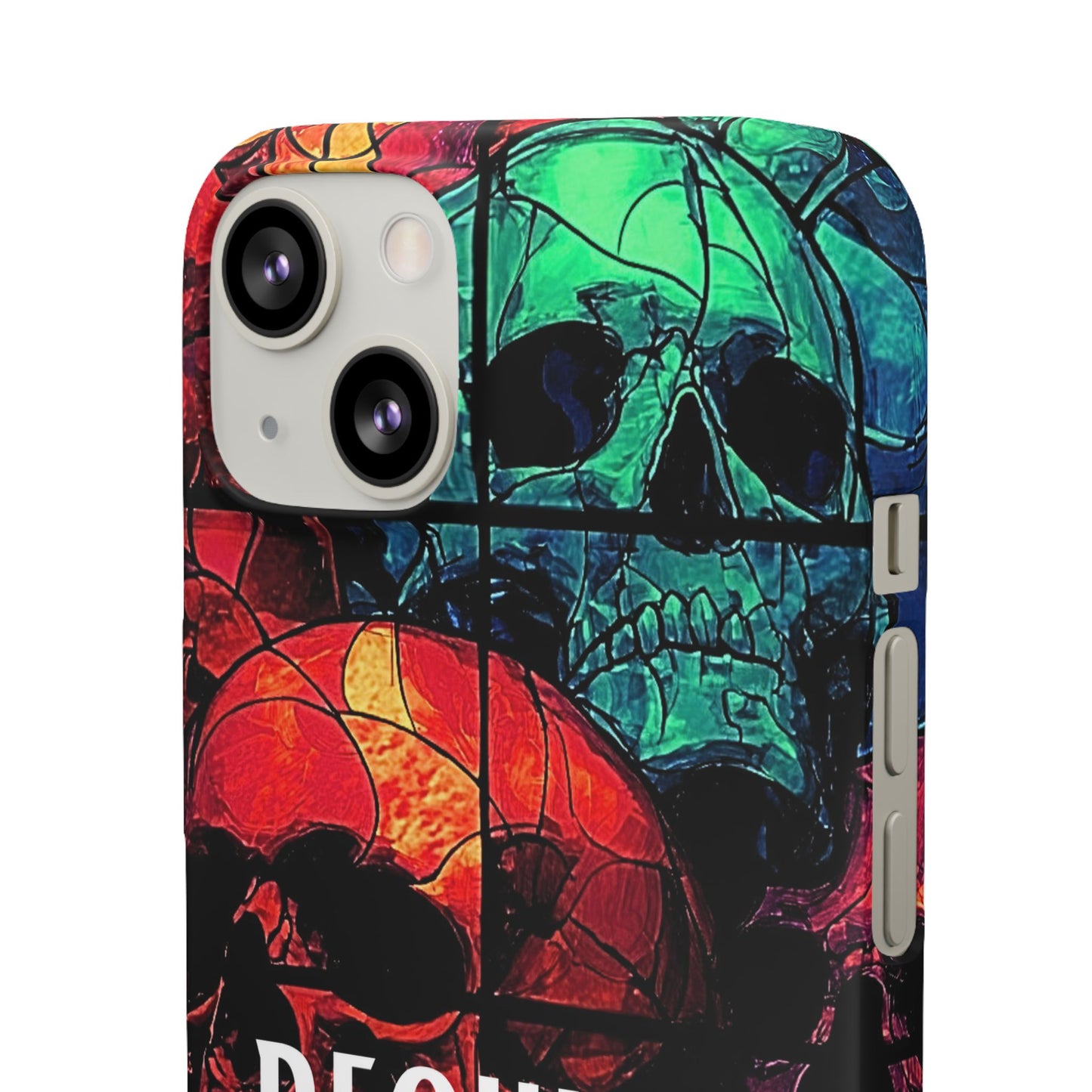 Halloween Custom Requiem Skull Snap Case Phone Cover for iPhone and Samsung