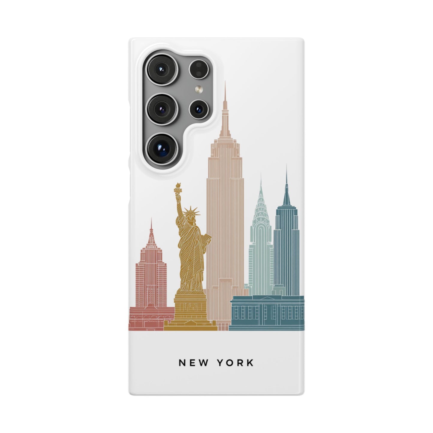 Stylish New York Snap Case, Urban Phone Cover, Cityscape Phone Case, Gift for Travelers, Trendy Protective Case