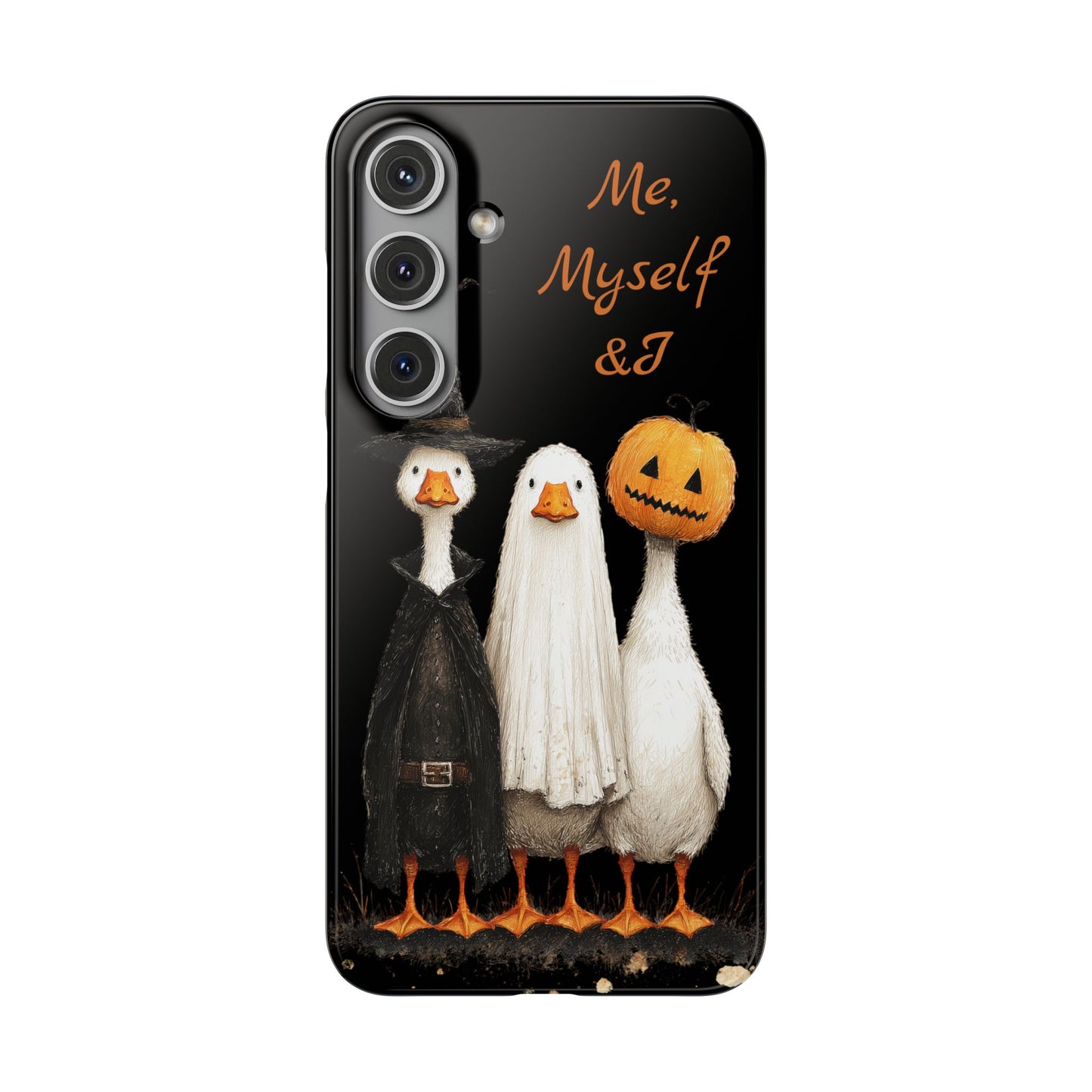 Halloween Goose Snap Case, Funny Goose Phone Case, Fall Accessories, Cute Halloween Gift, Me Myself & I Design