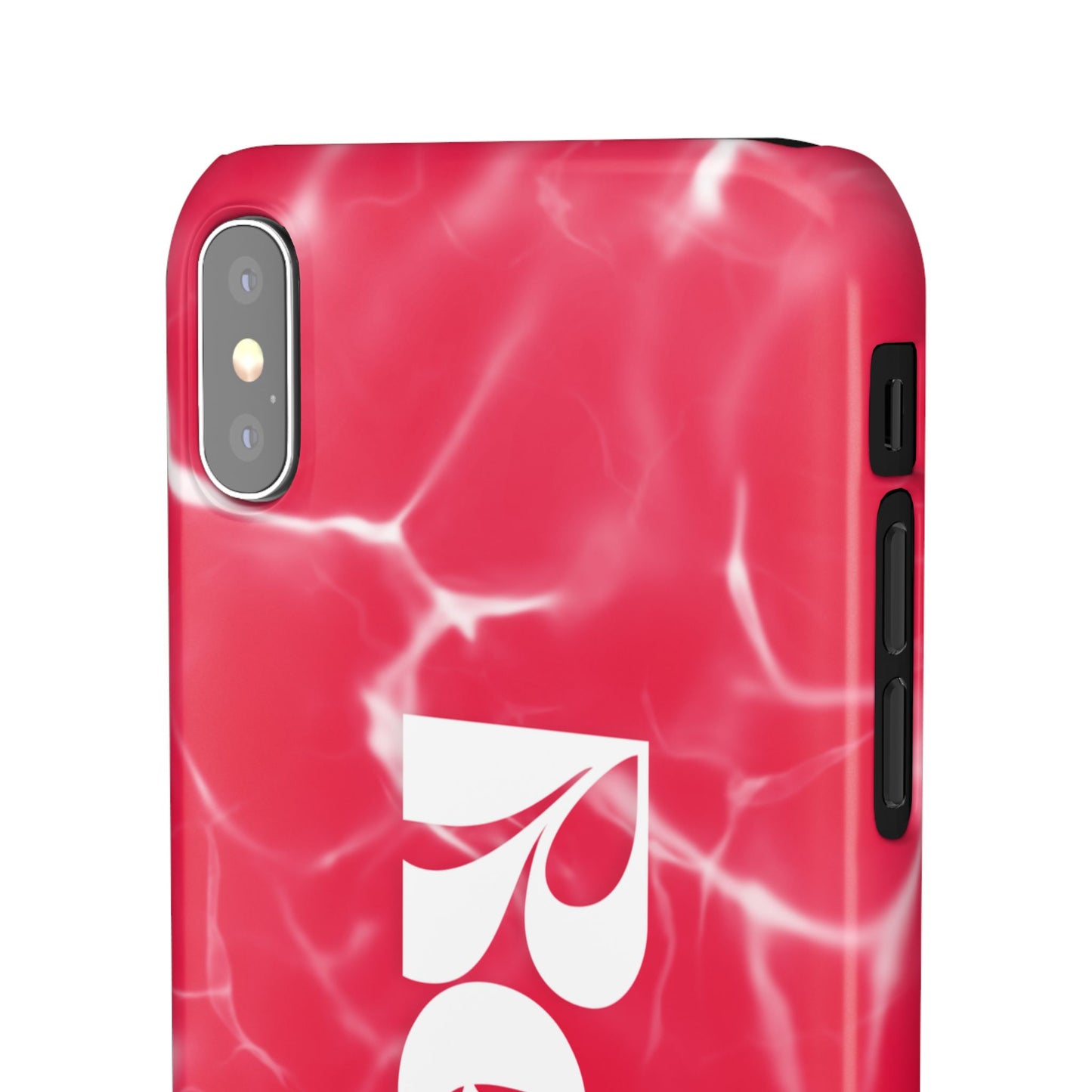 Vibrant Red Snap Case for iPhone, Trendy Phone Cover, Gift for Her, Summer Accessory, Stylish Tech Protection