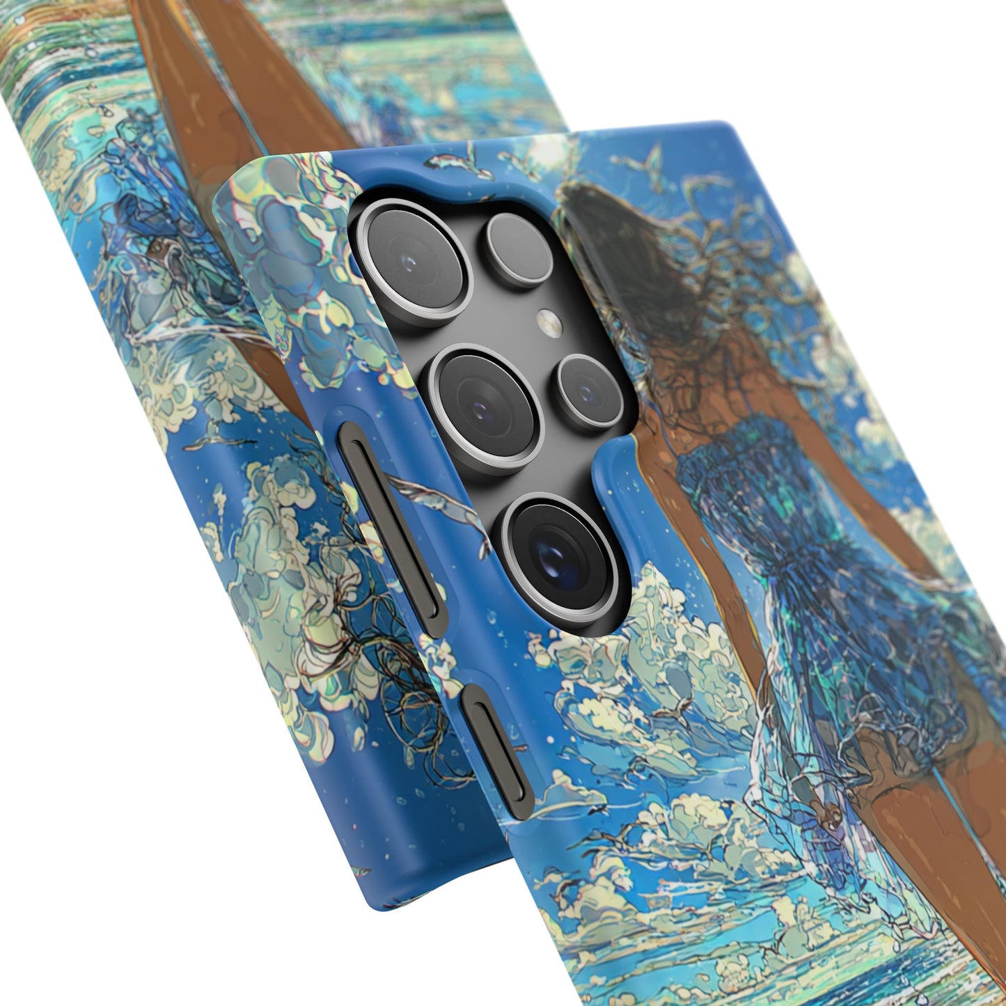 Summer Breeze Snap Case, Ocean Art Phone Cover, Beach Vibes Cell Case, Gift for Her, Custom Phone Accessory