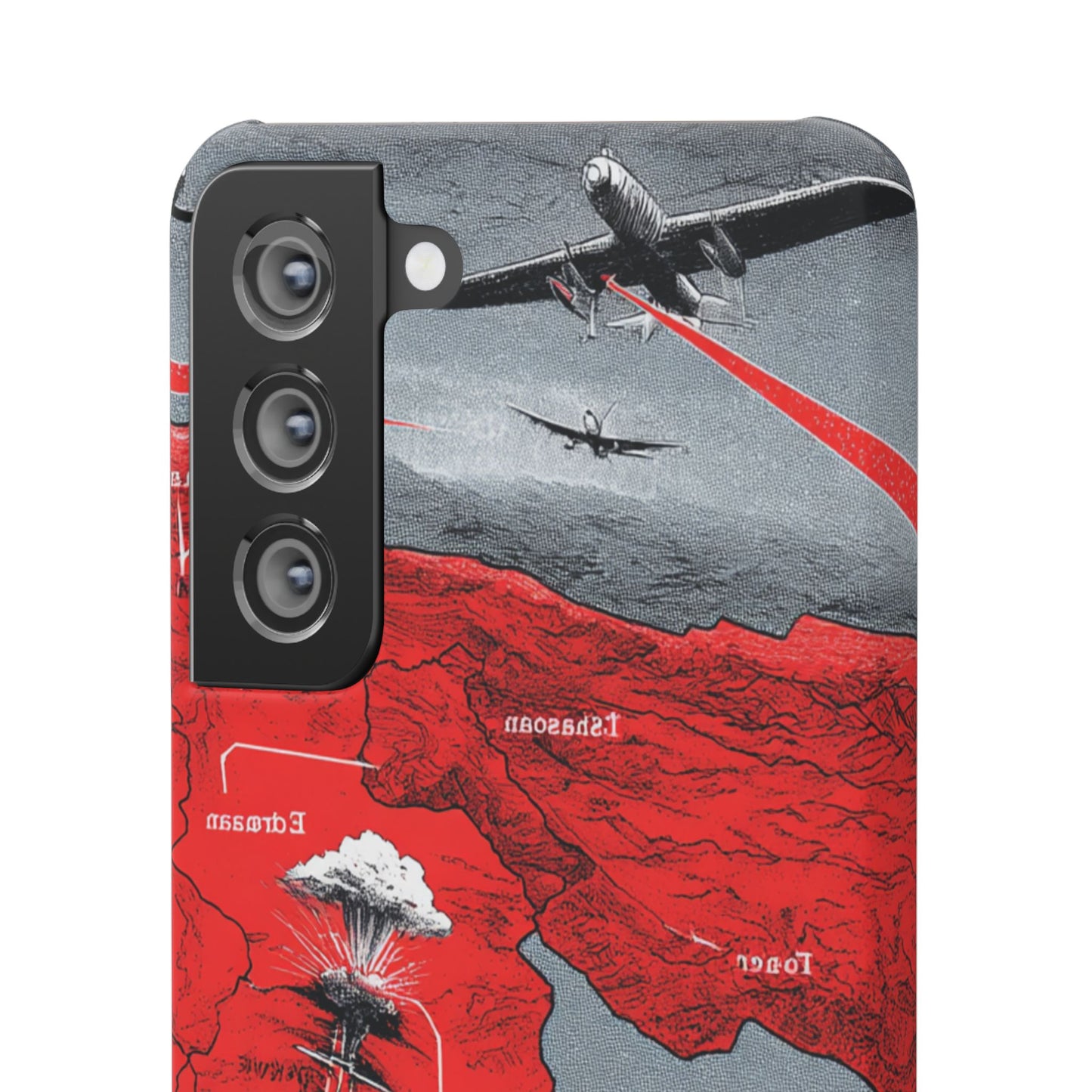 Bold Graphic Snap Case with Dramatic Design, Unique Phone Cover, Artistic Protection for iPhone, Trendy Gadget Gift, Edgy Tech Accessory