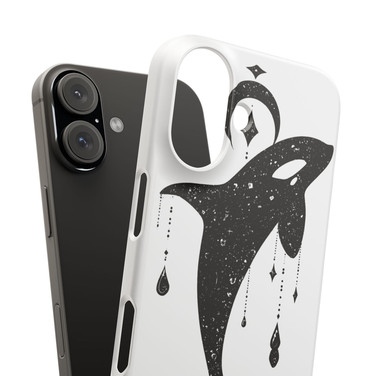 Celestial Orca Snap Case | Phone Cover, Whale Lover Gift, Cosmic Decor, Unique Art, Ocean Vibe