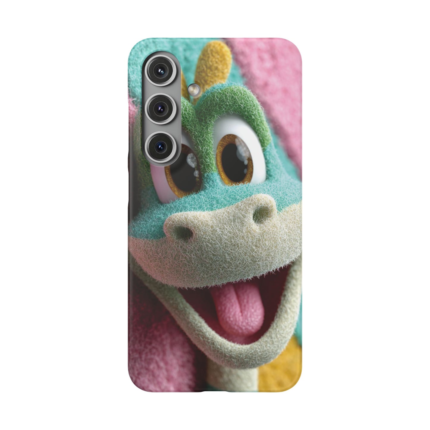 Fun Dino Snap Case for Kids | Cute Phone Cover | Colorful Mobile Accessory | Birthday Gift | Child's Tech Style