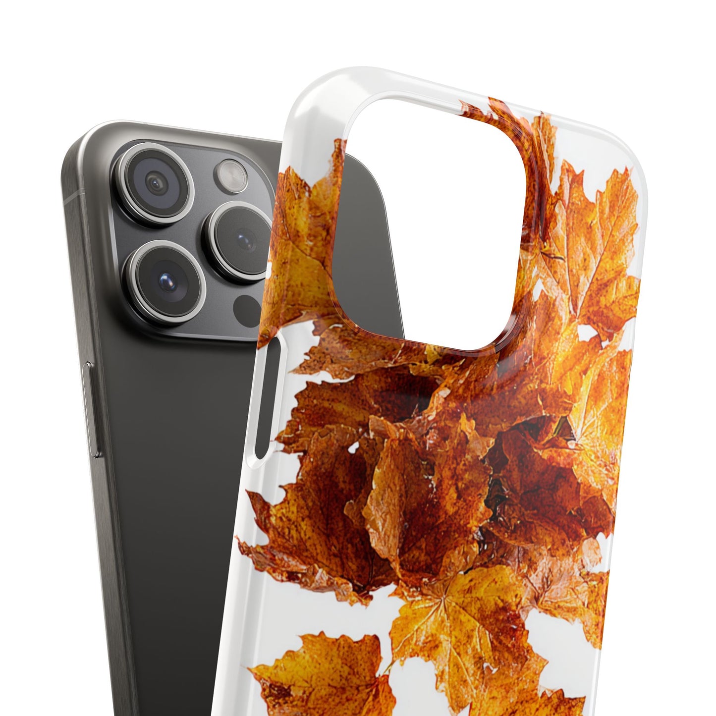 Autumn Leaf Phone Case | Fall Snap Cases, Phone Accessories, Nature Lover Gift, Seasonal Decor, Cozy Fall Vibes