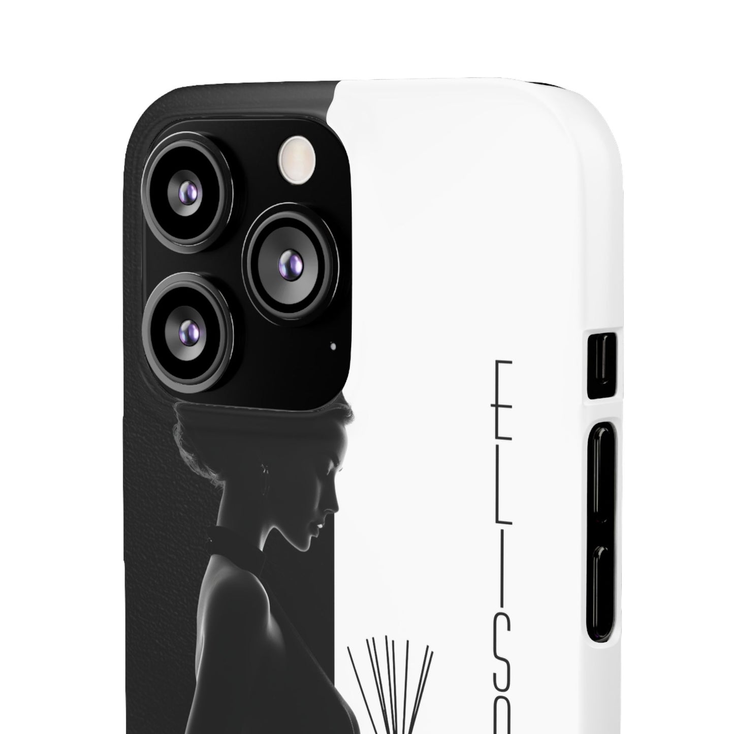 Custom Black and White Snap Case for Women Phone Cover for iPhone and Samsung