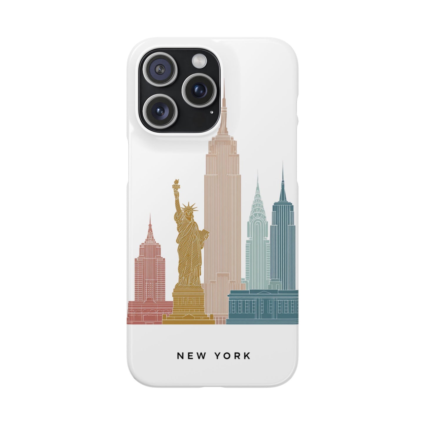Stylish New York Snap Case, Urban Phone Cover, Cityscape Phone Case, Gift for Travelers, Trendy Protective Case