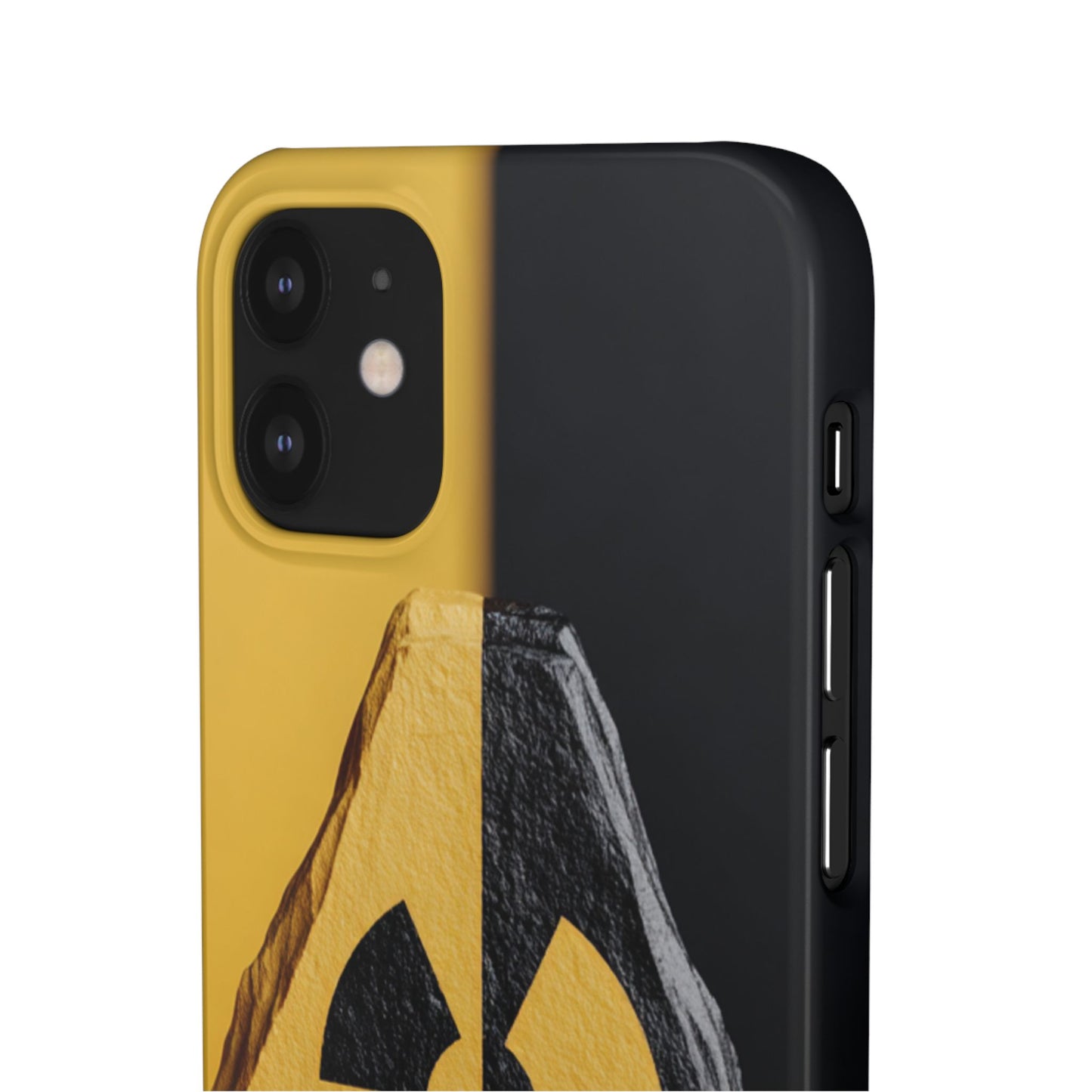 Bold Graphic Snap Case, Radiation Symbol Phone Cover, Trendy Phone Accessory, Unique Gift for Tech Lovers, Stylish Mobile Case