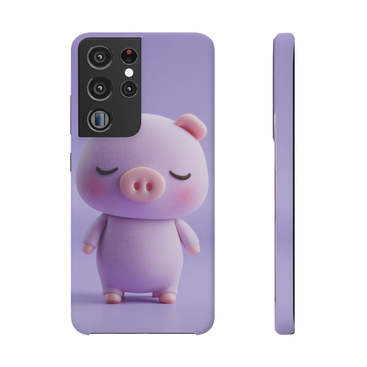 Cute Pig Snap Case for iPhone, Animal Lovers Phone Cover, Kawaii Aesthetic Accessory, Birthday Gift, Unique Phone Protection