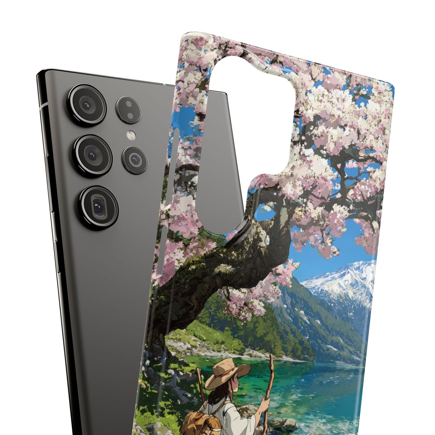 Nature-Inspired Snap Cases for Phone Protection, Floral Phone Covers, Cherry Blossom Aesthetic, Gifts for Nature Lovers, Spring Accessories