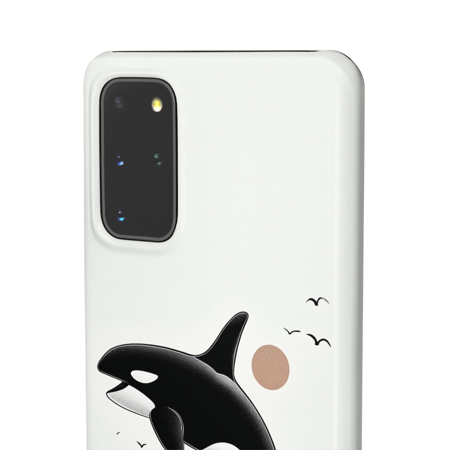 Whale Splash Phone Case | Ocean Lover Gift, Marine Art, Snap Cases, Cute Whale Design, Custom Phone Accessories
