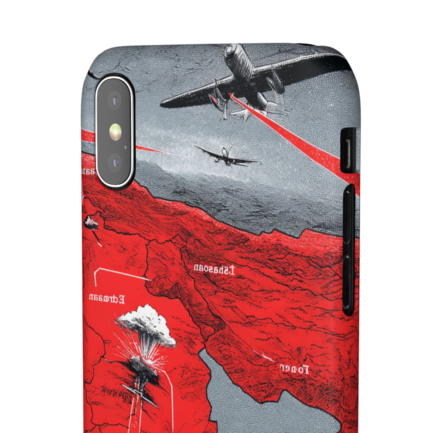 Bold Graphic Snap Case with Dramatic Design, Unique Phone Cover, Artistic Protection for iPhone, Trendy Gadget Gift, Edgy Tech Accessory