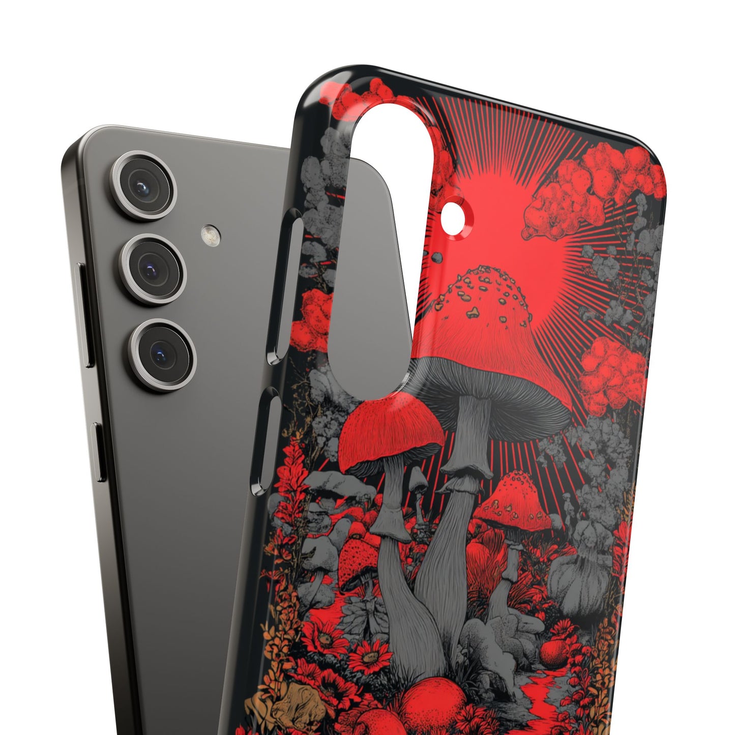Fantasy Mushroom Snap Case Custom Phone Cover for iPhone and Samsung Mate and Glossy Avvialable