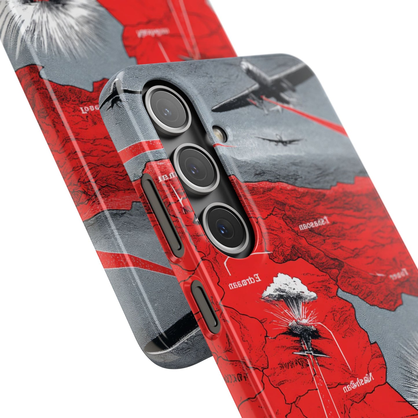 Bold Graphic Snap Case with Dramatic Design, Unique Phone Cover, Artistic Protection for iPhone, Trendy Gadget Gift, Edgy Tech Accessory