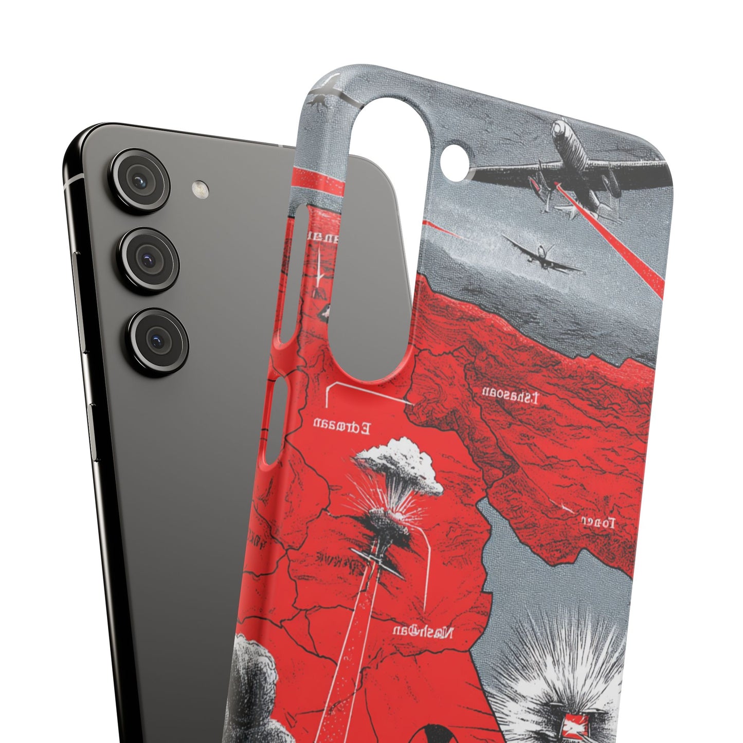 Bold Graphic Snap Case with Dramatic Design, Unique Phone Cover, Artistic Protection for iPhone, Trendy Gadget Gift, Edgy Tech Accessory
