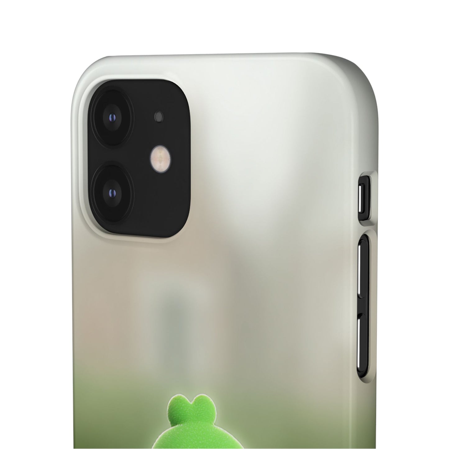 Cute Green Creature Phone Case, Snap Cases, Green Monster Phone Cover, Fun Phone Accessory, Playful Gift for Kids