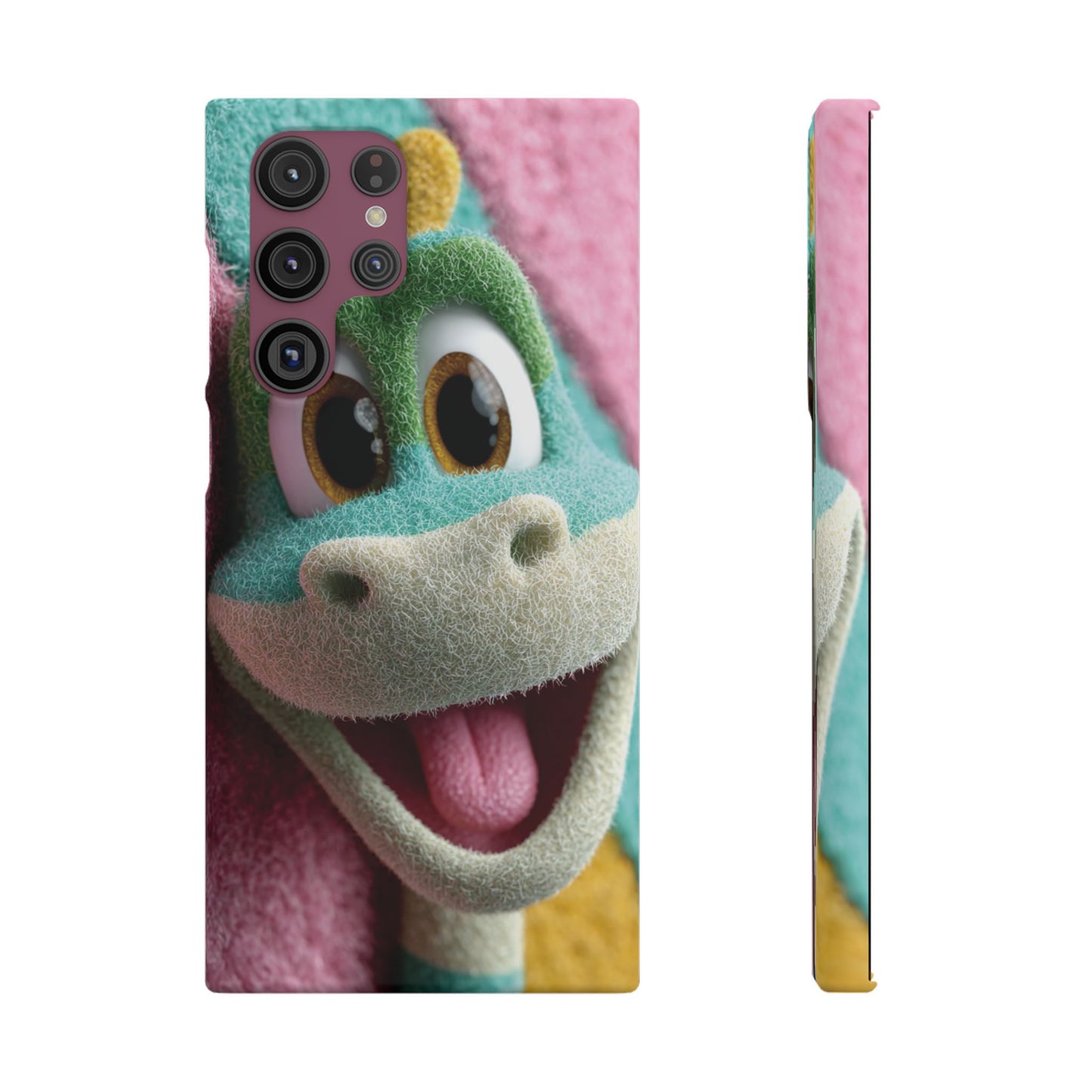 Fun Dino Snap Case for Kids | Cute Phone Cover | Colorful Mobile Accessory | Birthday Gift | Child's Tech Style
