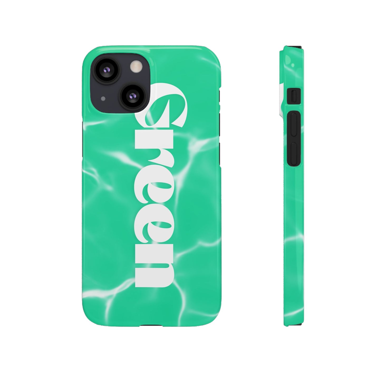 Aqua Pool Vibe Snap Case, Tropical Phone Cover, Summer Accessory, Trendy Gift for Friends, Beach Lover's Essential