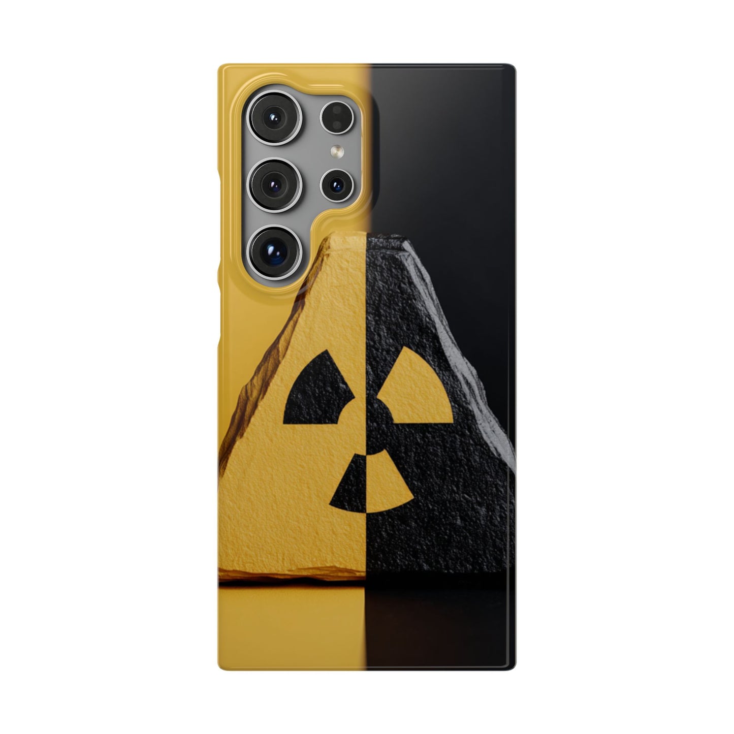 Bold Graphic Snap Case, Radiation Symbol Phone Cover, Trendy Phone Accessory, Unique Gift for Tech Lovers, Stylish Mobile Case