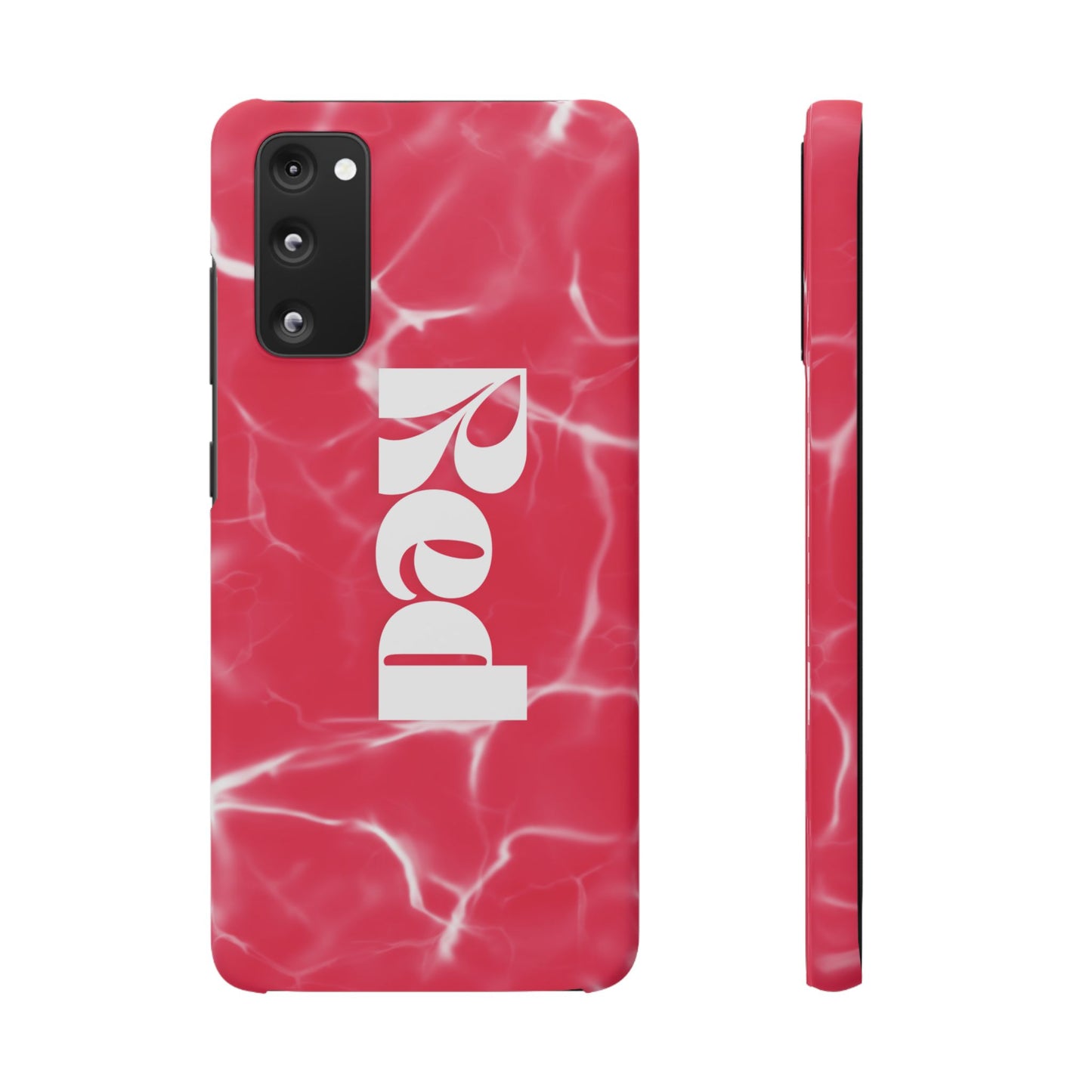Vibrant Red Snap Case for iPhone, Trendy Phone Cover, Gift for Her, Summer Accessory, Stylish Tech Protection