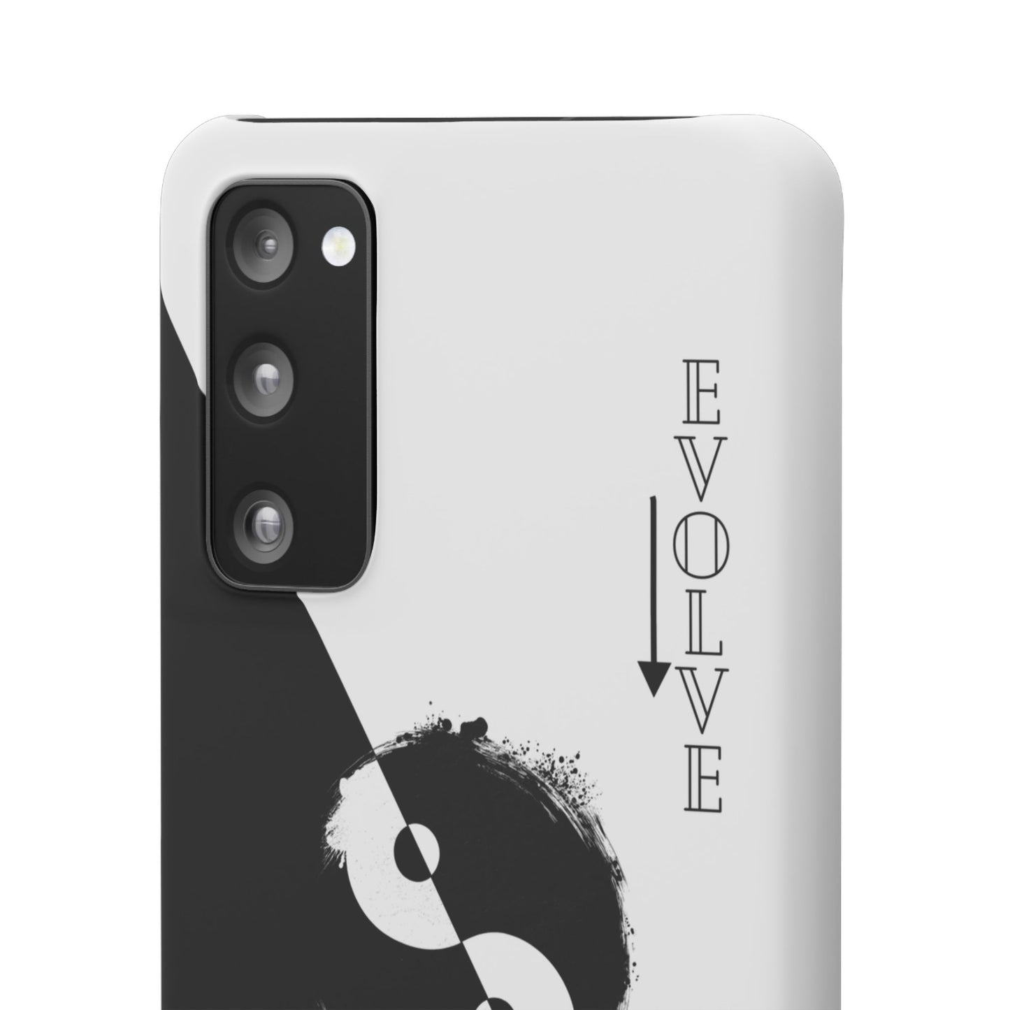 Yin Yang Evolve Black and White Snap Case Cover for iPhone and Samsung