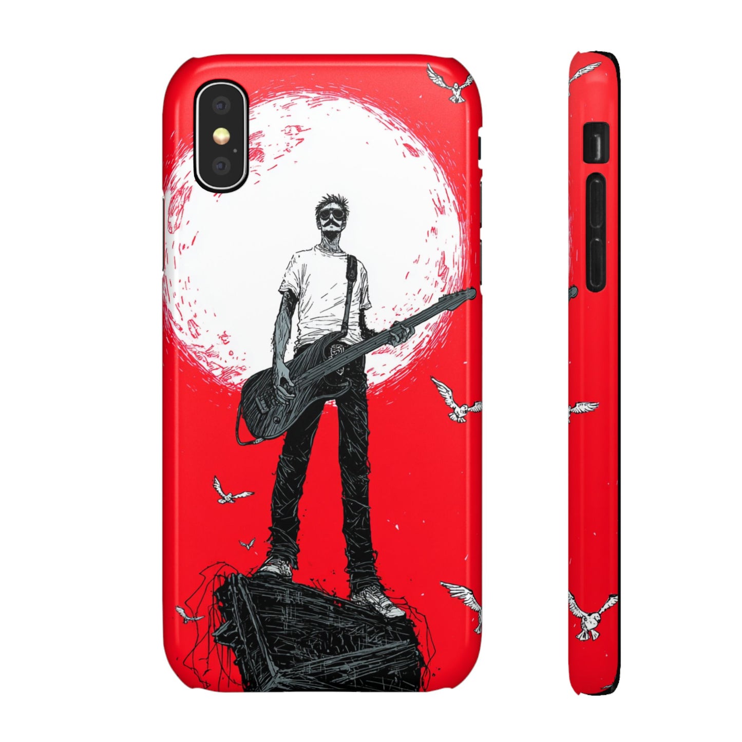 Rock & Roll Snap Cases - Music Lover's Phone Protection, Edgy Art, Gift for Guitarists, Cool Accessory for Teens