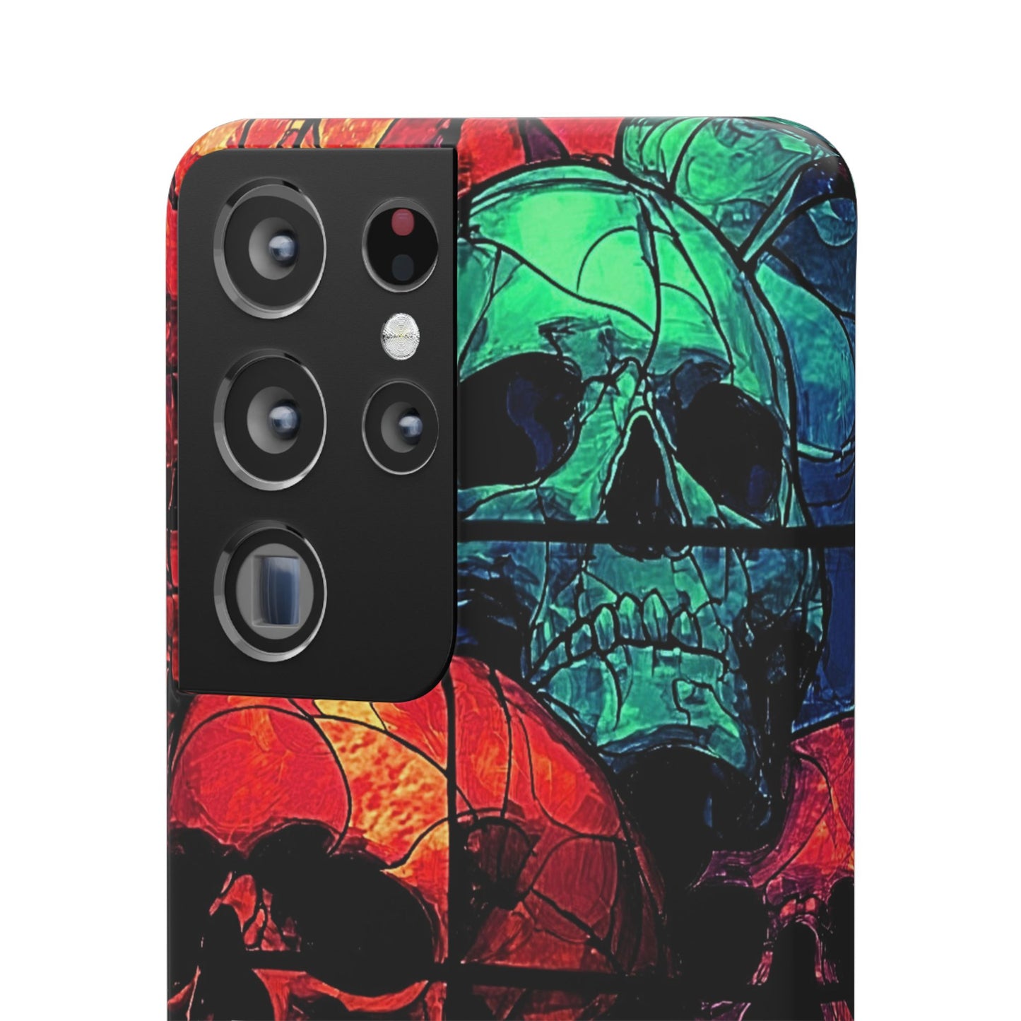 Halloween Custom Requiem Skull Snap Case Phone Cover for iPhone and Samsung