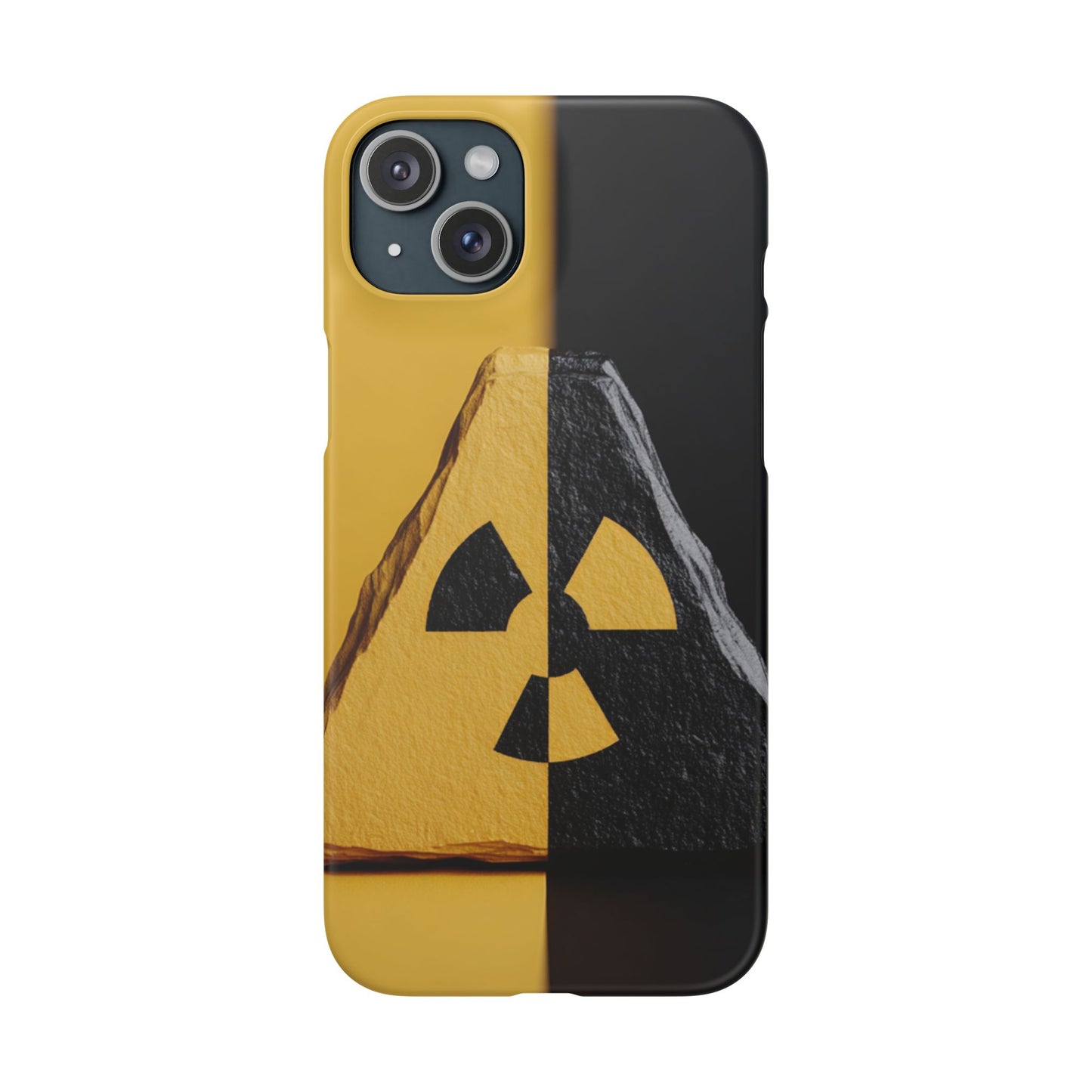 Bold Graphic Snap Case, Radiation Symbol Phone Cover, Trendy Phone Accessory, Unique Gift for Tech Lovers, Stylish Mobile Case