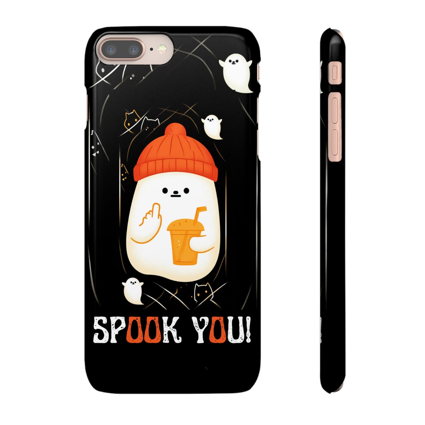 Spook You Halloween Ghost Snap Case Kawaii Protective Phone Cover for iPhone and Samsung