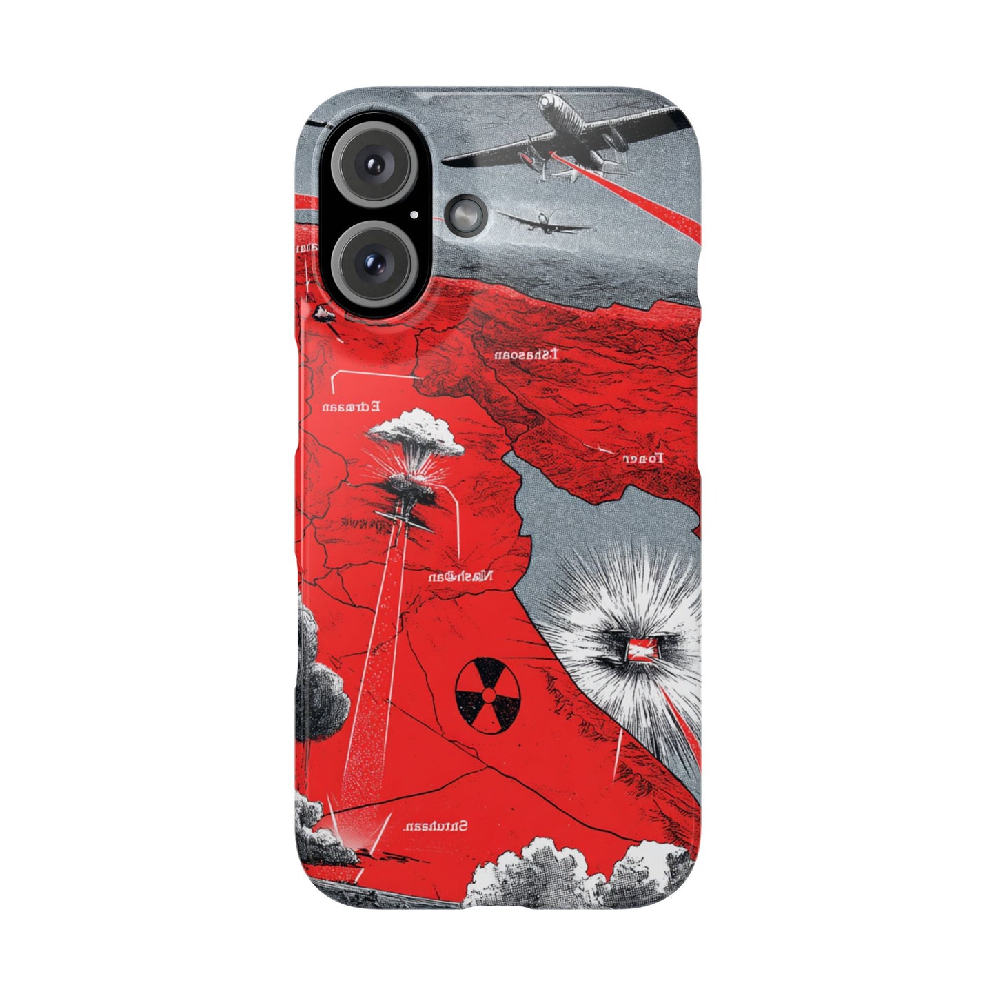Bold Graphic Snap Case with Dramatic Design, Unique Phone Cover, Artistic Protection for iPhone, Trendy Gadget Gift, Edgy Tech Accessory