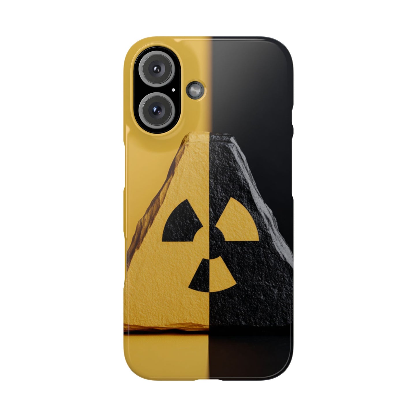 Bold Graphic Snap Case, Radiation Symbol Phone Cover, Trendy Phone Accessory, Unique Gift for Tech Lovers, Stylish Mobile Case