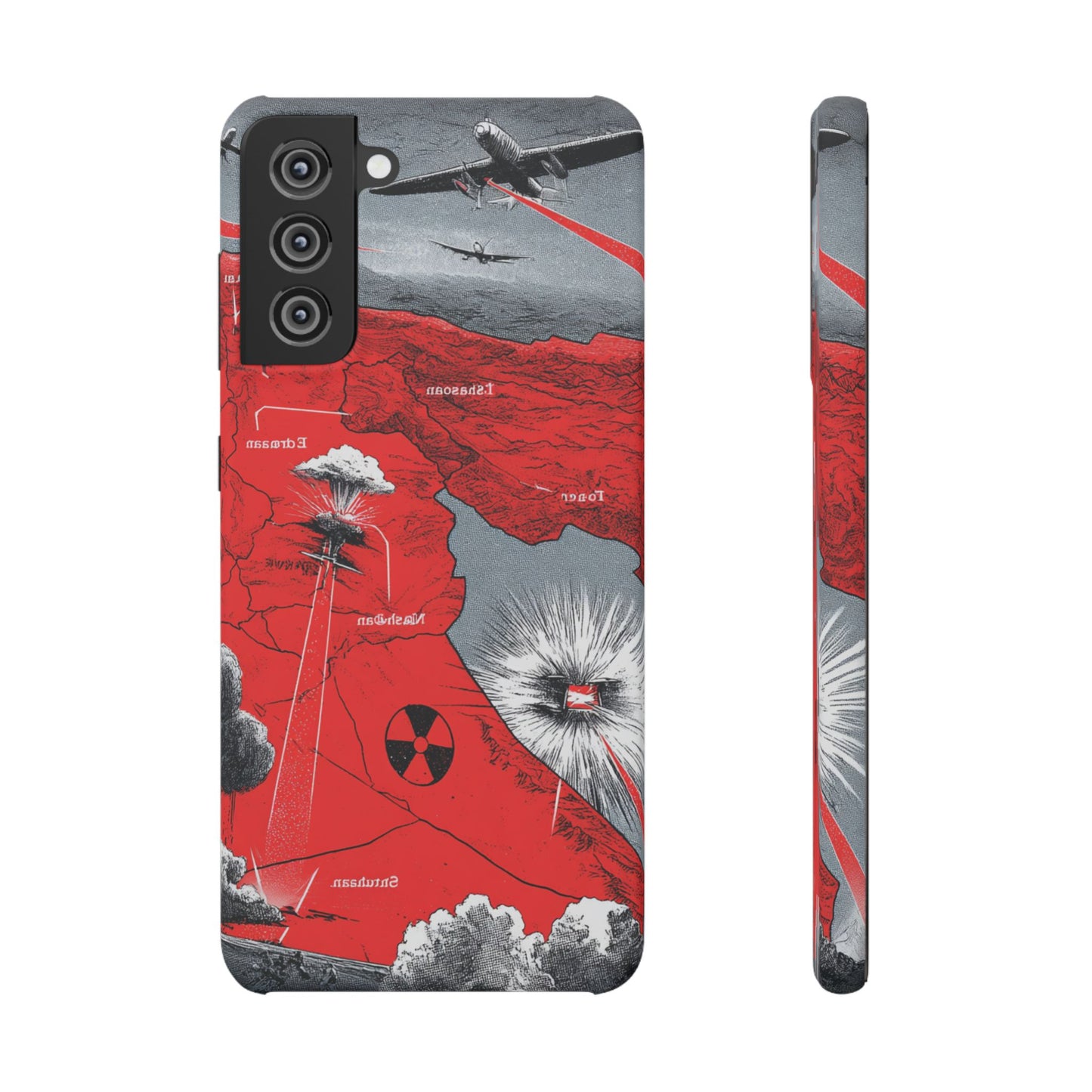 Bold Graphic Snap Case with Dramatic Design, Unique Phone Cover, Artistic Protection for iPhone, Trendy Gadget Gift, Edgy Tech Accessory