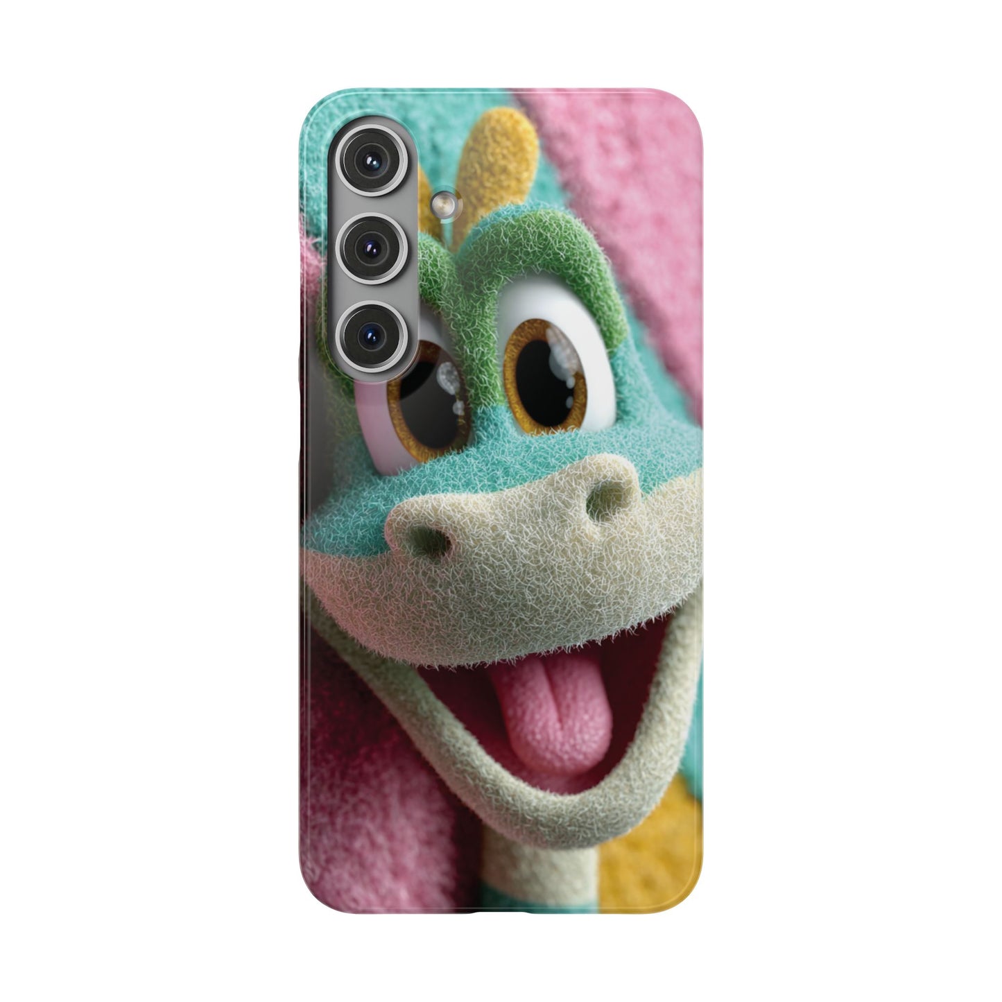 Fun Dino Snap Case for Kids | Cute Phone Cover | Colorful Mobile Accessory | Birthday Gift | Child's Tech Style