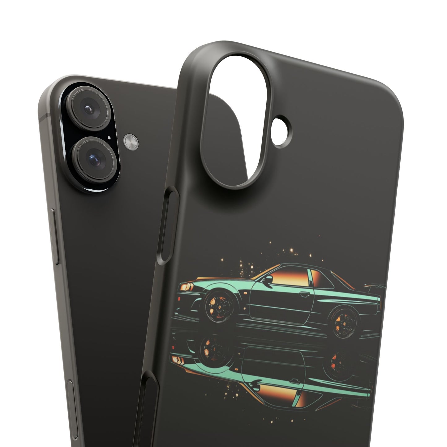 Green Skyleine R34 GTR Art Snap Case and Protective Phone Cover For iPhone and Samsung