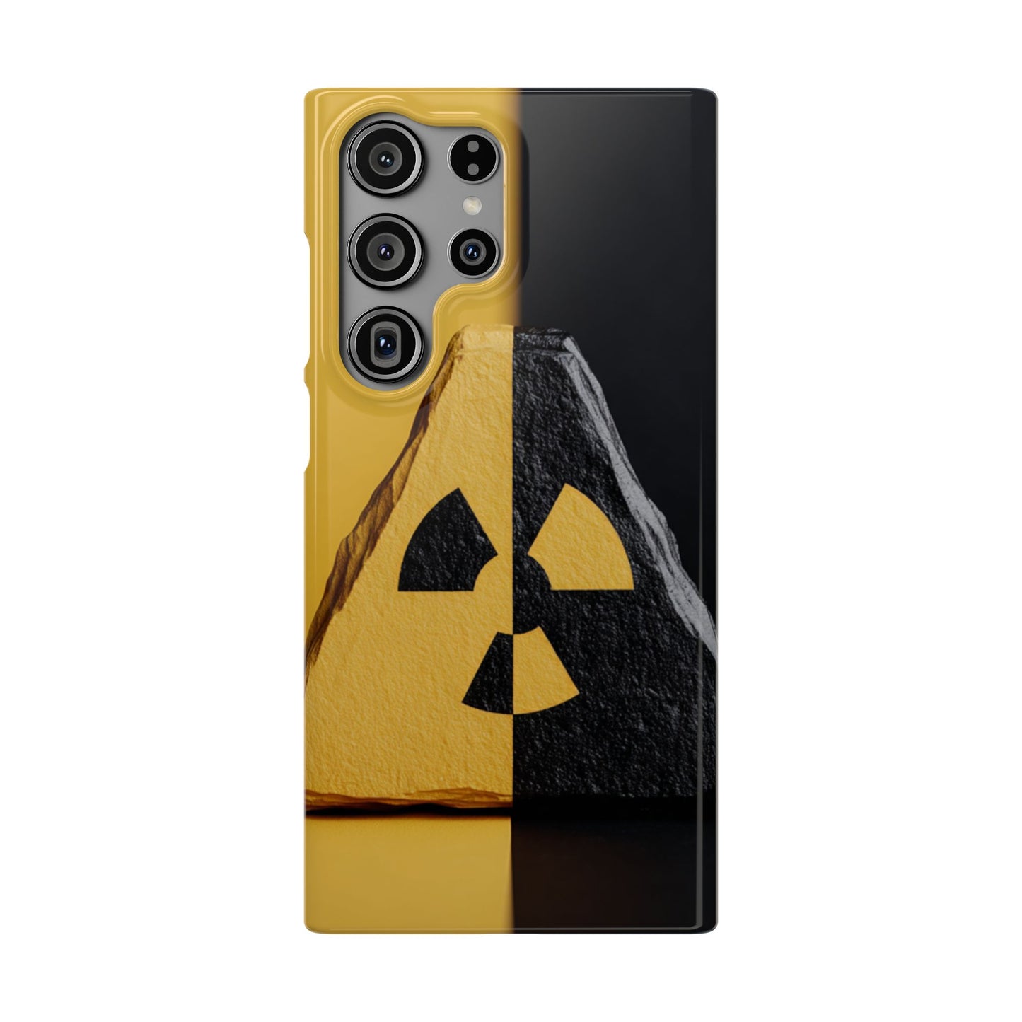 Bold Graphic Snap Case, Radiation Symbol Phone Cover, Trendy Phone Accessory, Unique Gift for Tech Lovers, Stylish Mobile Case