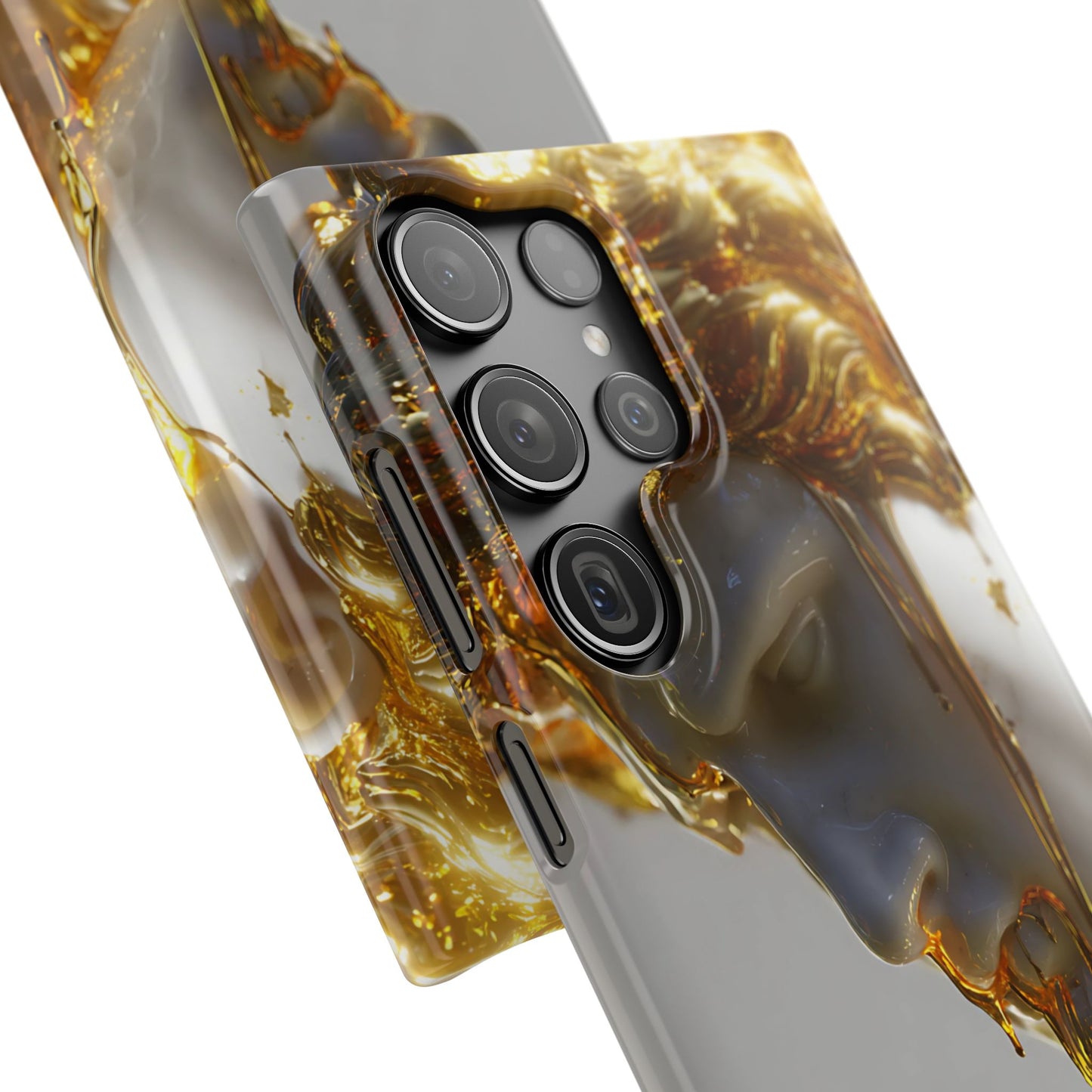 Gold Goddess Art Snap Case, Artistic Phone Cover, Unique Phone Accessory, Gift for Art Lovers, Stylish Protection