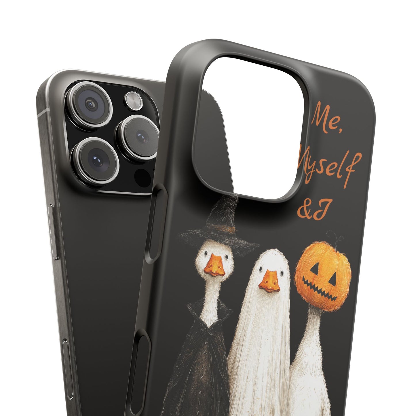 Halloween Goose Snap Case, Funny Goose Phone Case, Fall Accessories, Cute Halloween Gift, Me Myself & I Design