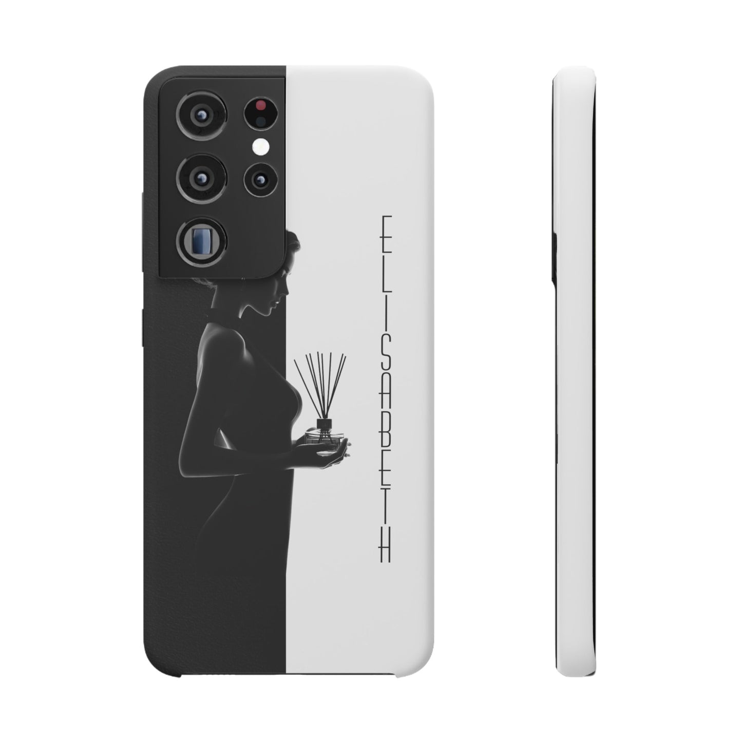 Custom Black and White Snap Case for Women Phone Cover for iPhone and Samsung