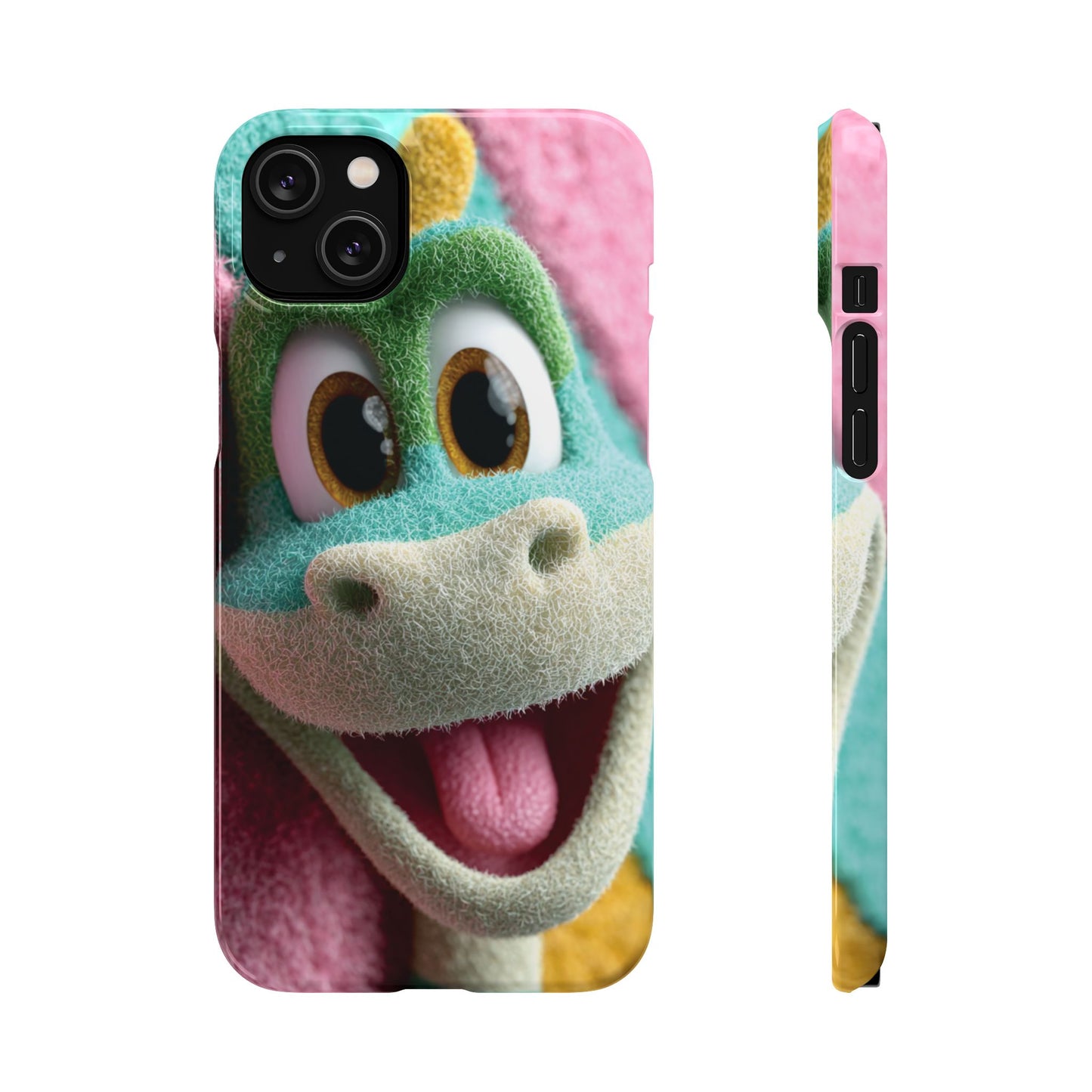 Fun Dino Snap Case for Kids | Cute Phone Cover | Colorful Mobile Accessory | Birthday Gift | Child's Tech Style