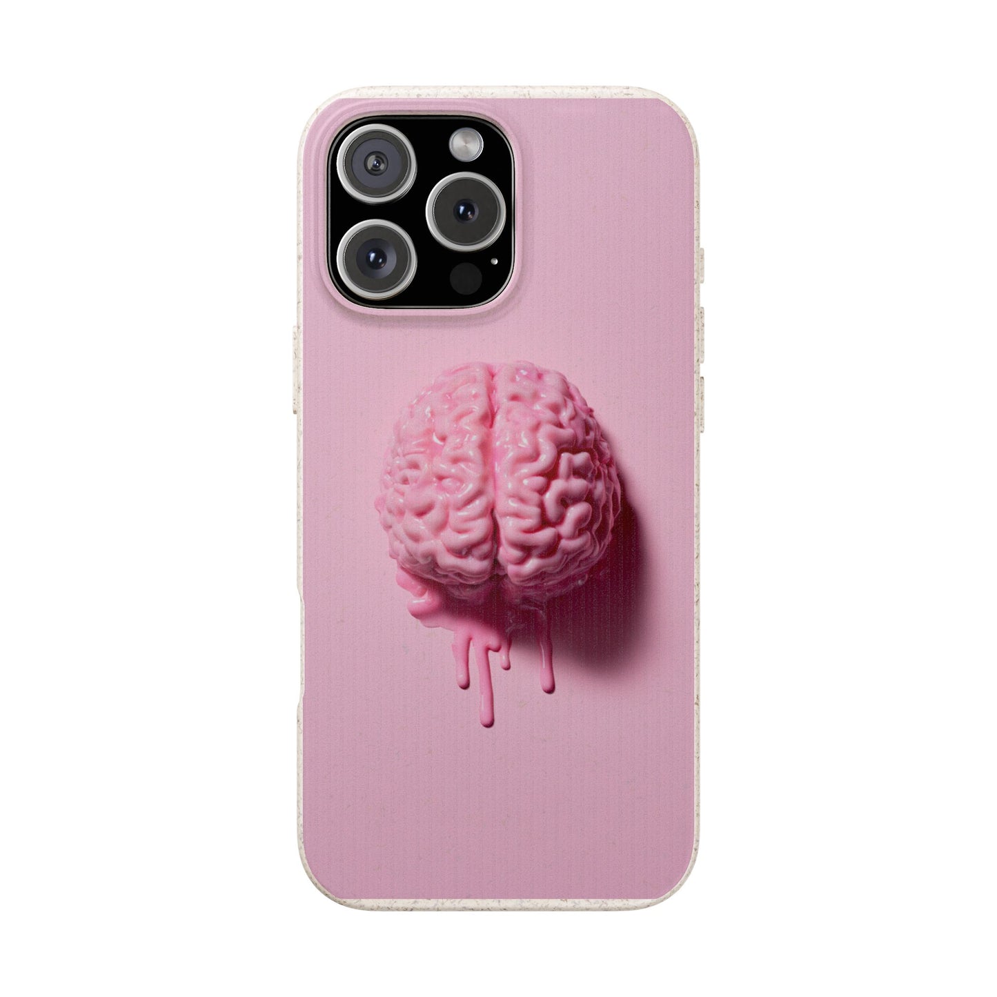 Eco-Friendly Brain Design Phone Case, Biodegradable Phone Cover, Unique Gift for Tech Lovers, Sustainable Accessory, Cute Phone Case