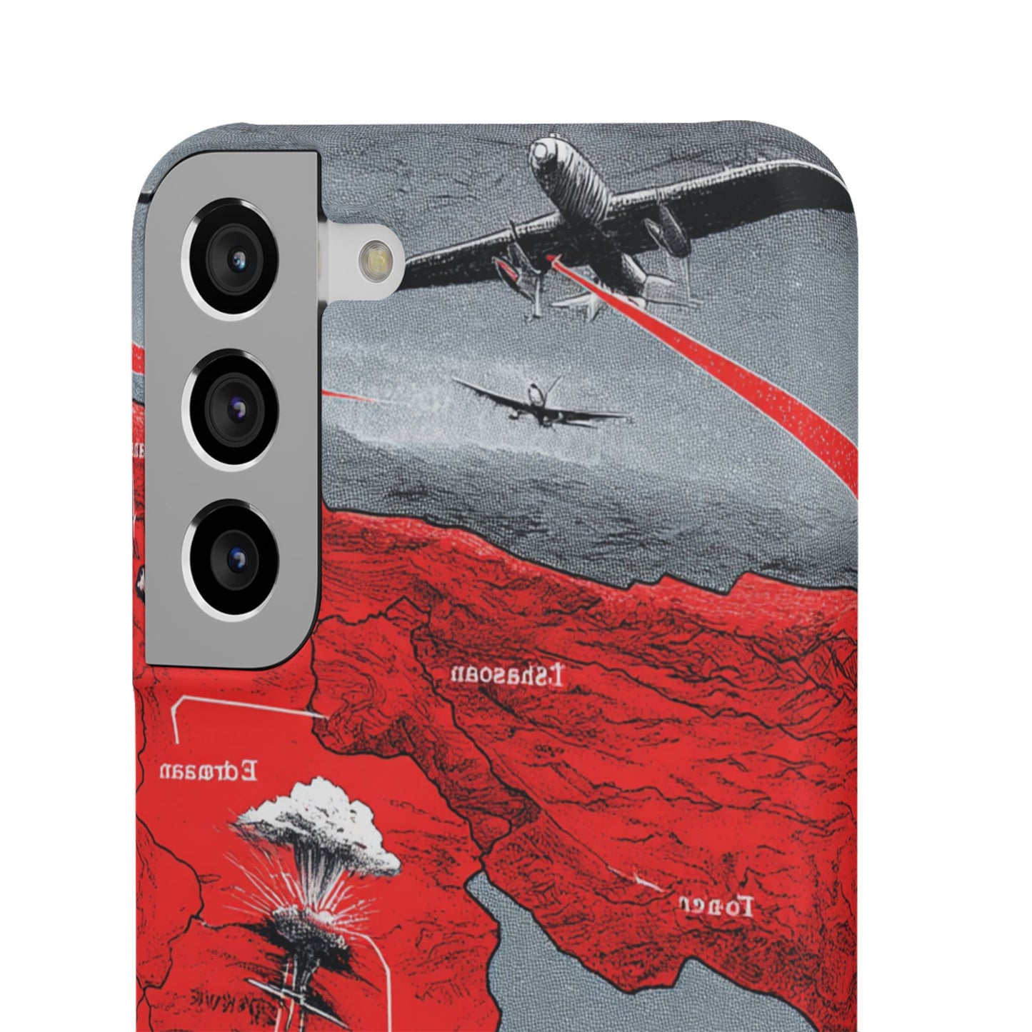 Bold Graphic Snap Case with Dramatic Design, Unique Phone Cover, Artistic Protection for iPhone, Trendy Gadget Gift, Edgy Tech Accessory
