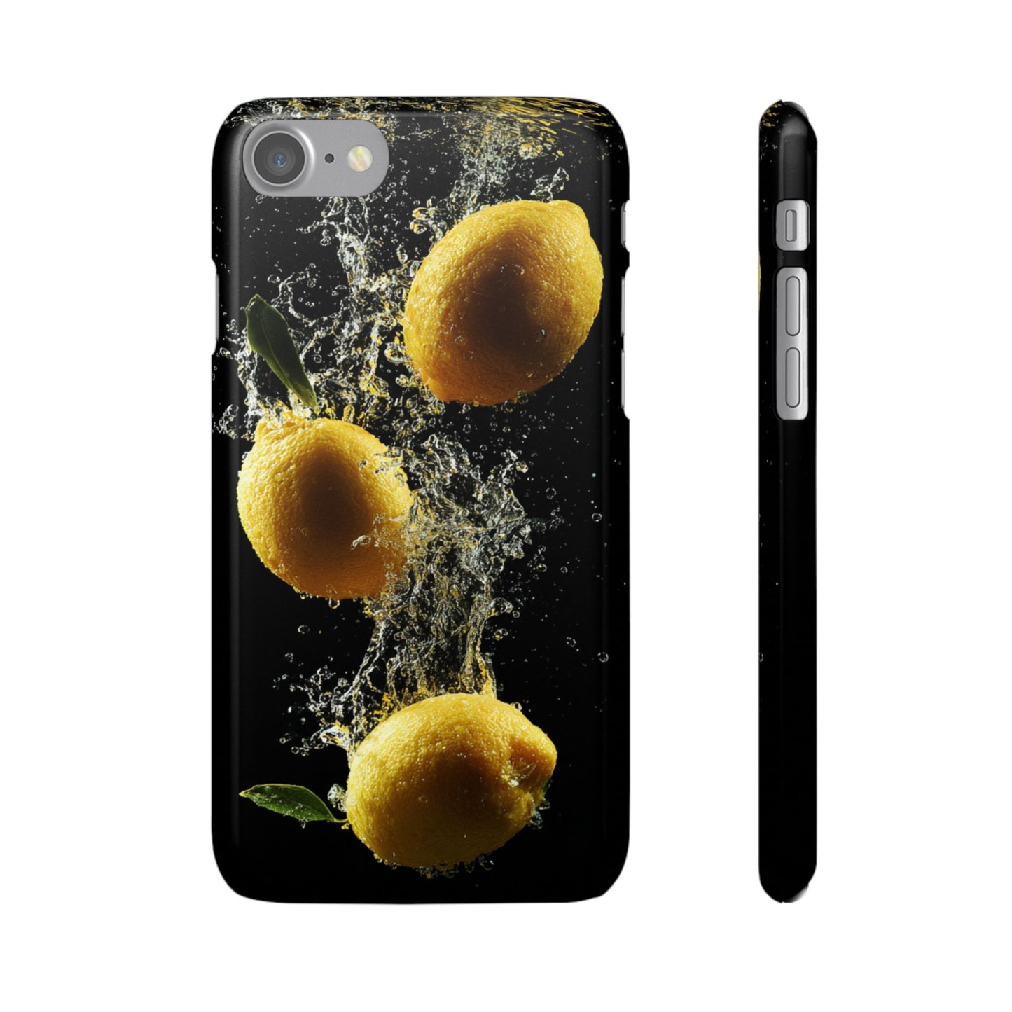 Lemon Splash Phone Case - Vibrant Snap Case, Fruit Lover Gift, Summer Vibes, Kitchen Decor, Unique Phone Accessories