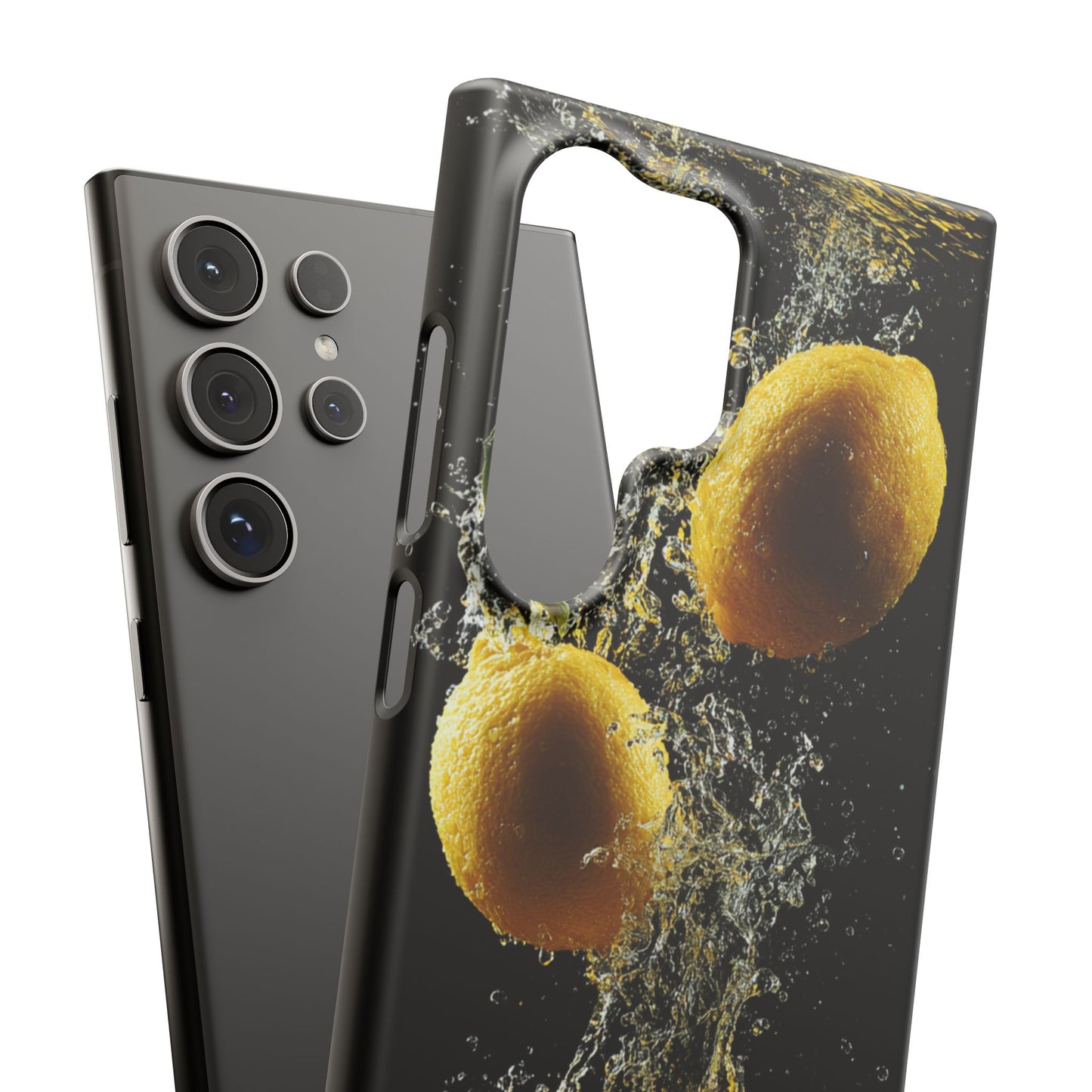 Lemon Splash Phone Case - Vibrant Snap Case, Fruit Lover Gift, Summer Vibes, Kitchen Decor, Unique Phone Accessories